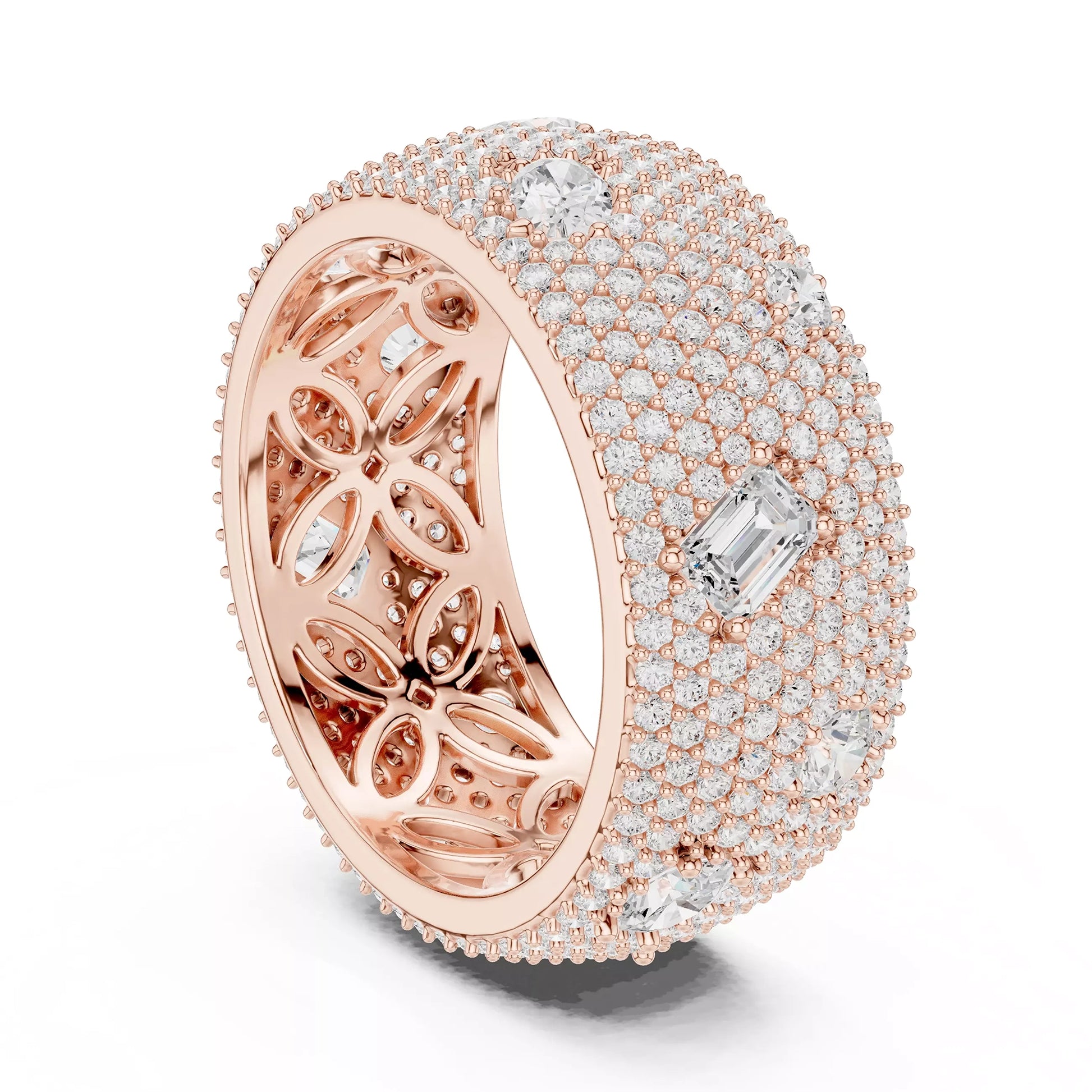 Thick Pave Multi Stone Ring