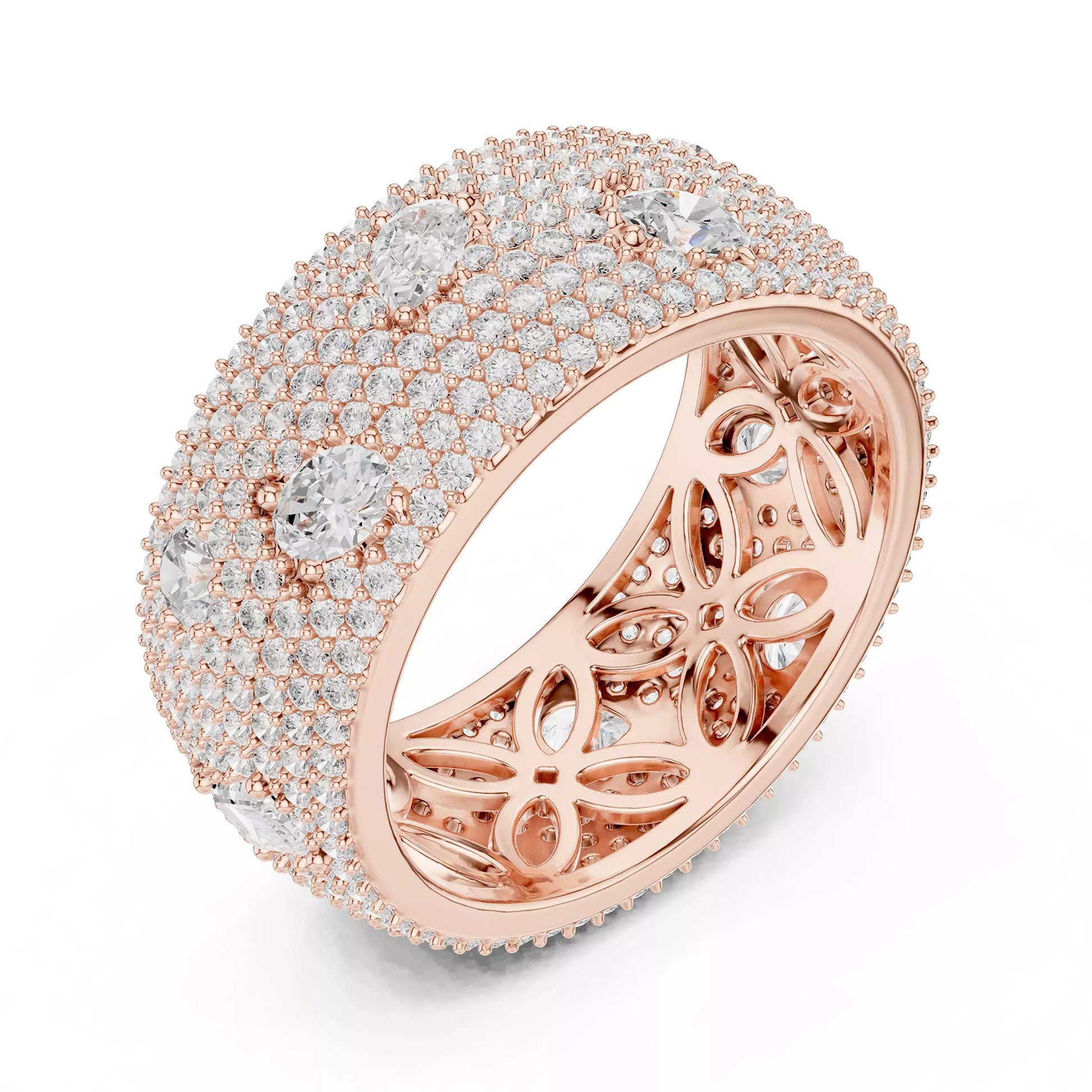 Thick Pave Multi Stone Ring