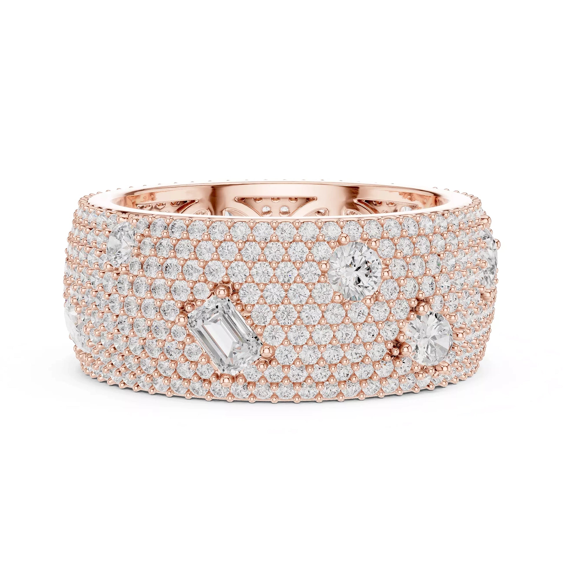 Thick Pave Multi Stone Ring