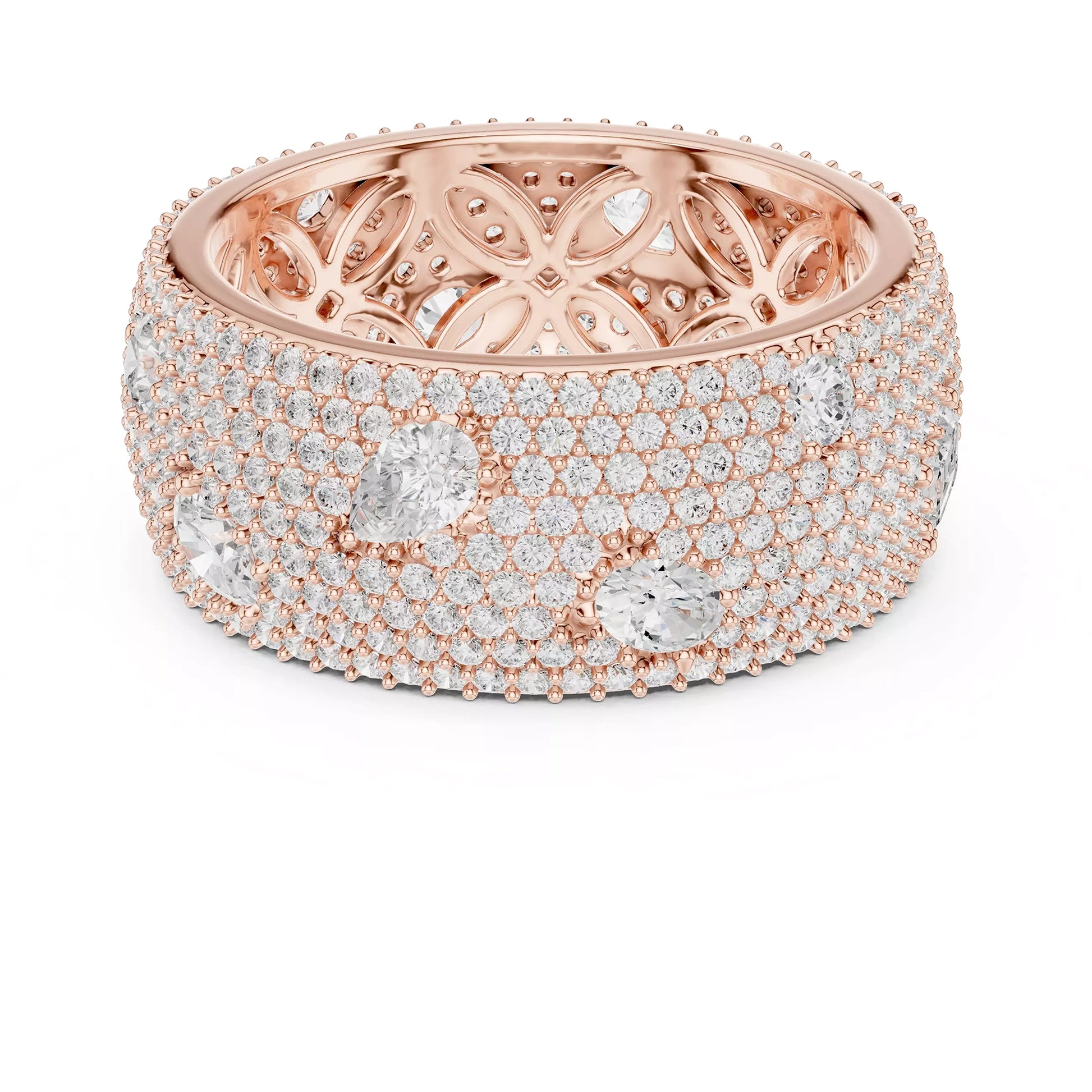 Thick Pave Multi Stone Ring