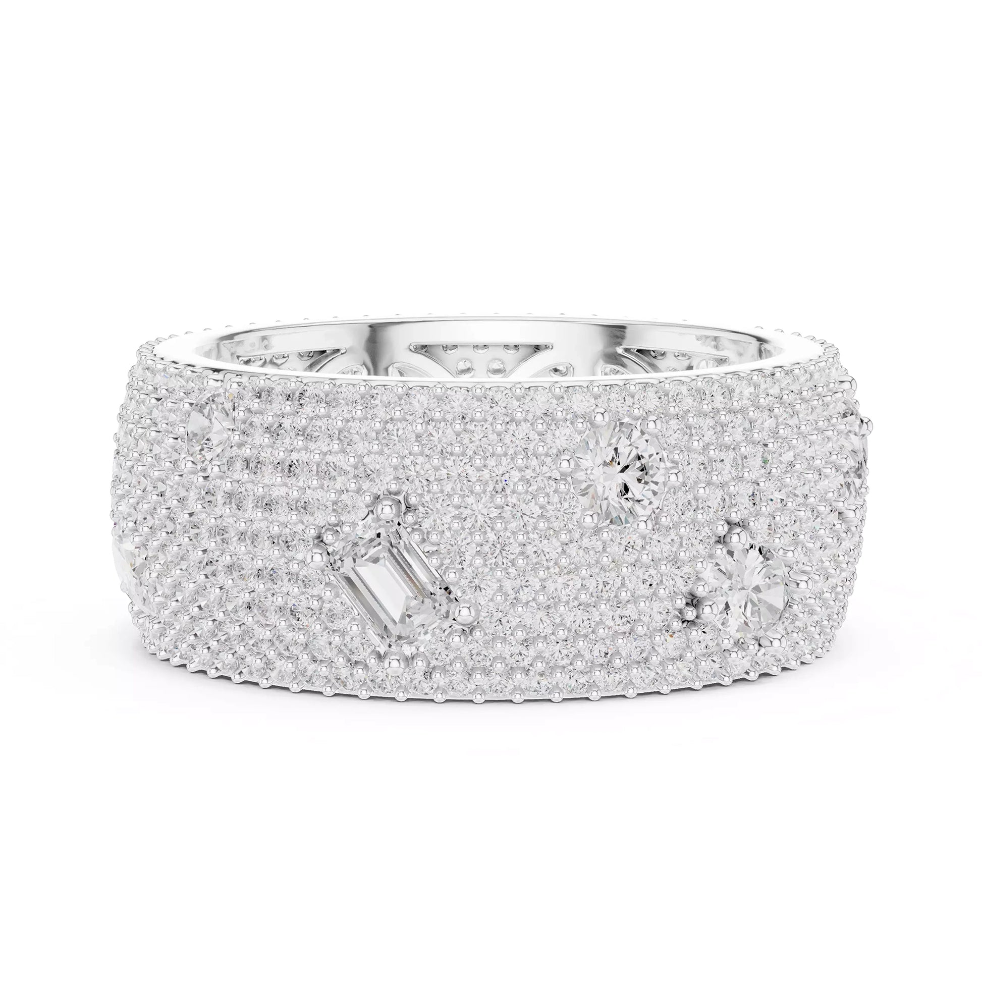 Thick Pave Multi Stone Ring