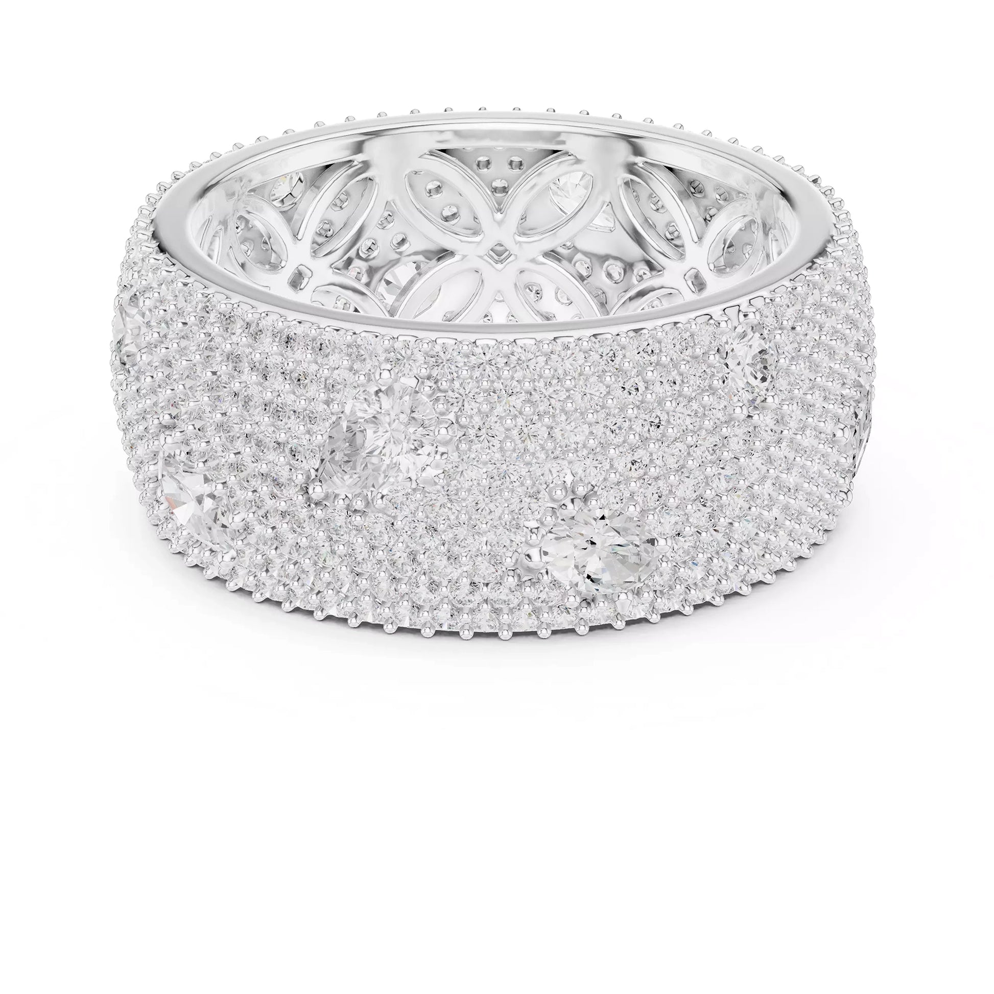 Thick Pave Multi Stone Ring