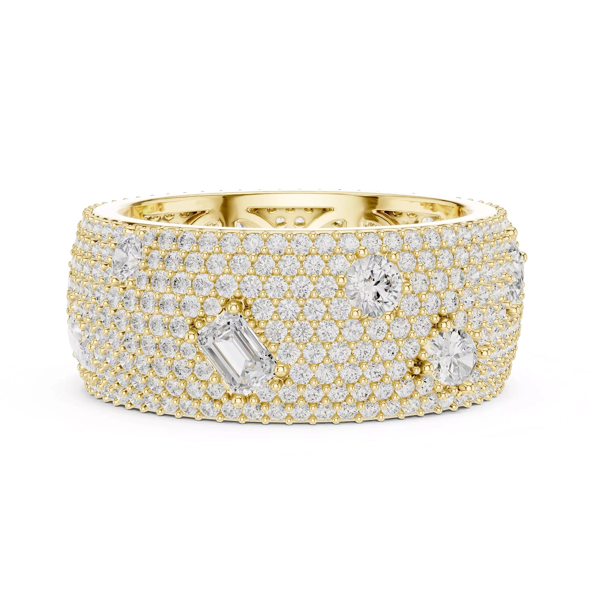 Thick Pave Multi Stone Ring