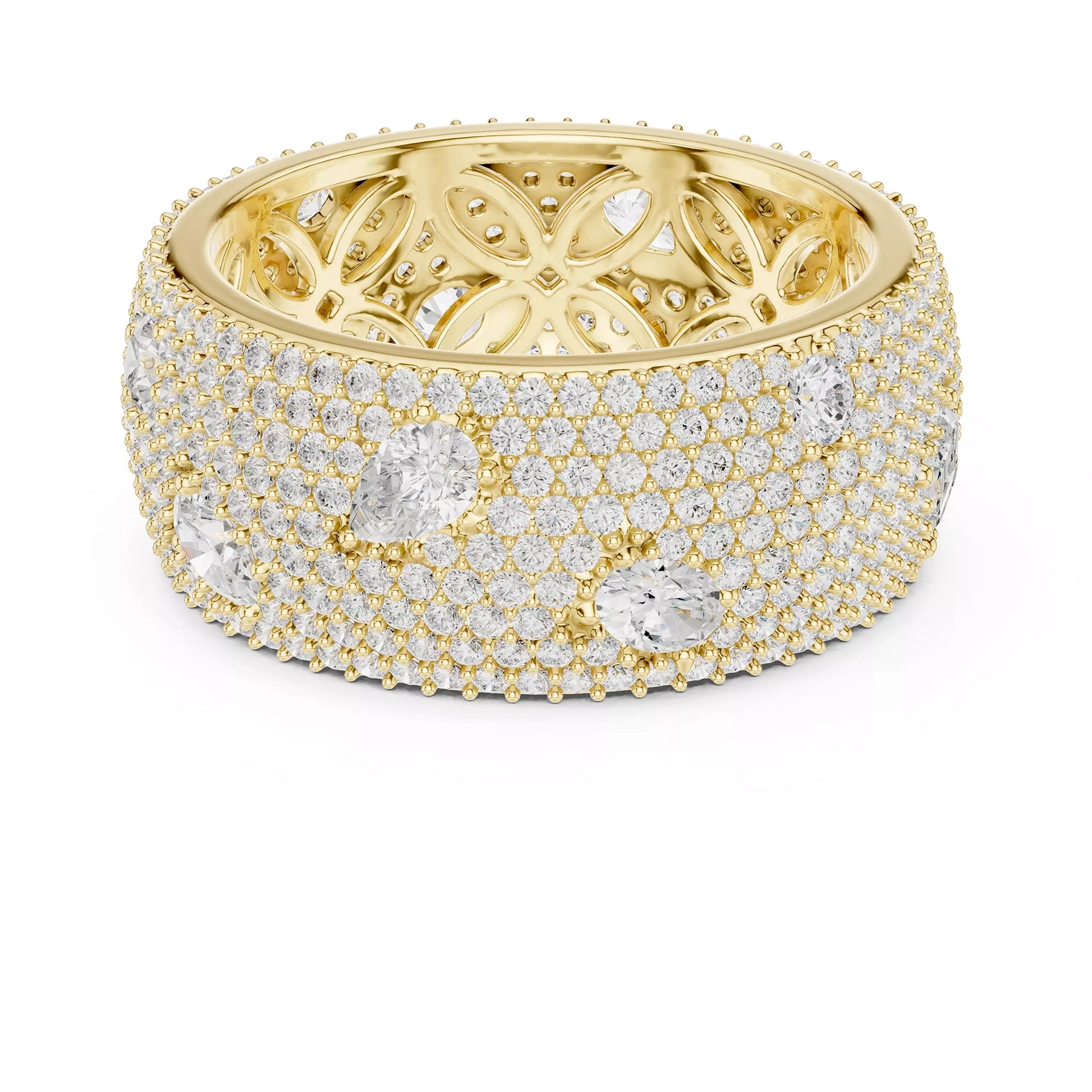 Thick Pave Multi Stone Ring