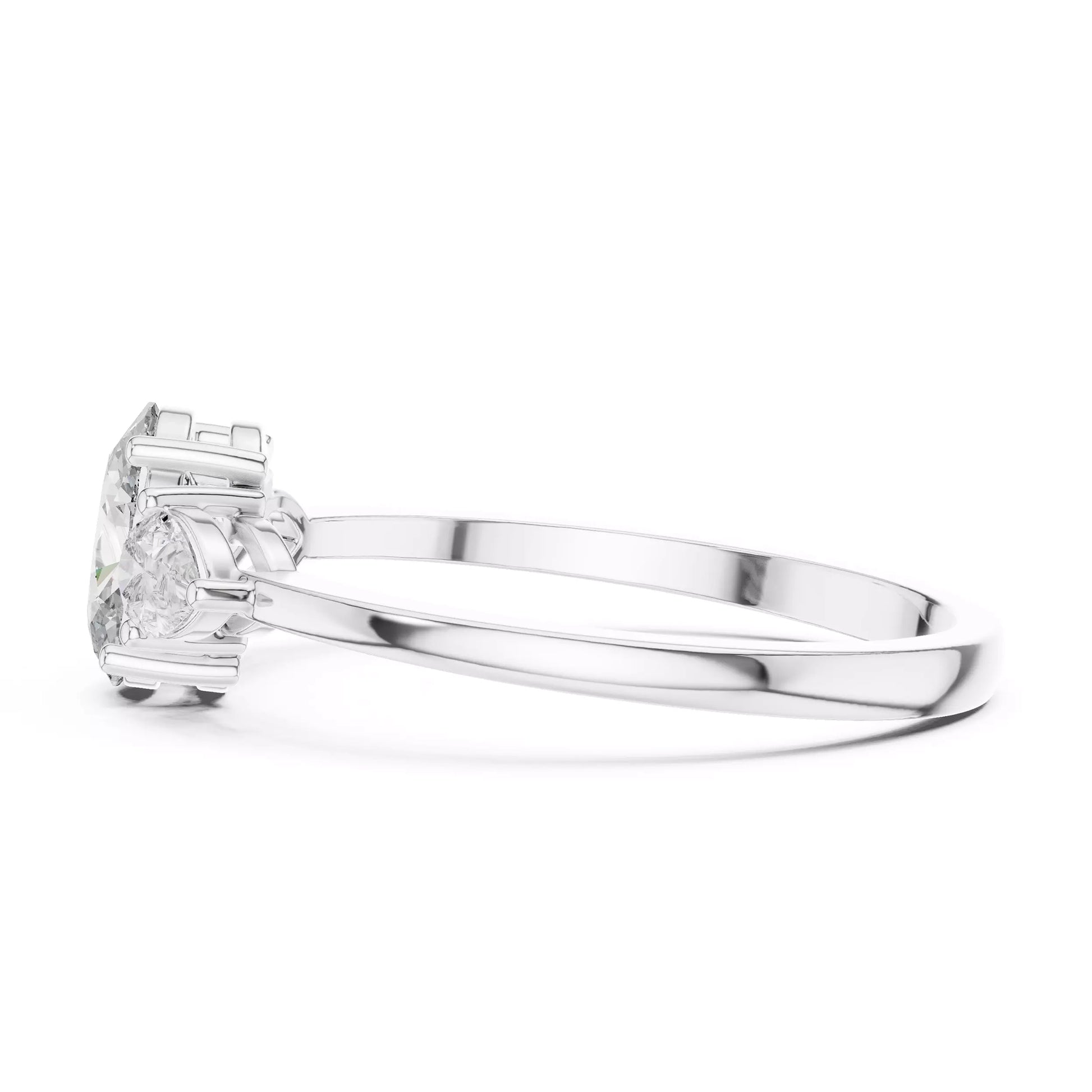Oval and Pear Trilogy Ring