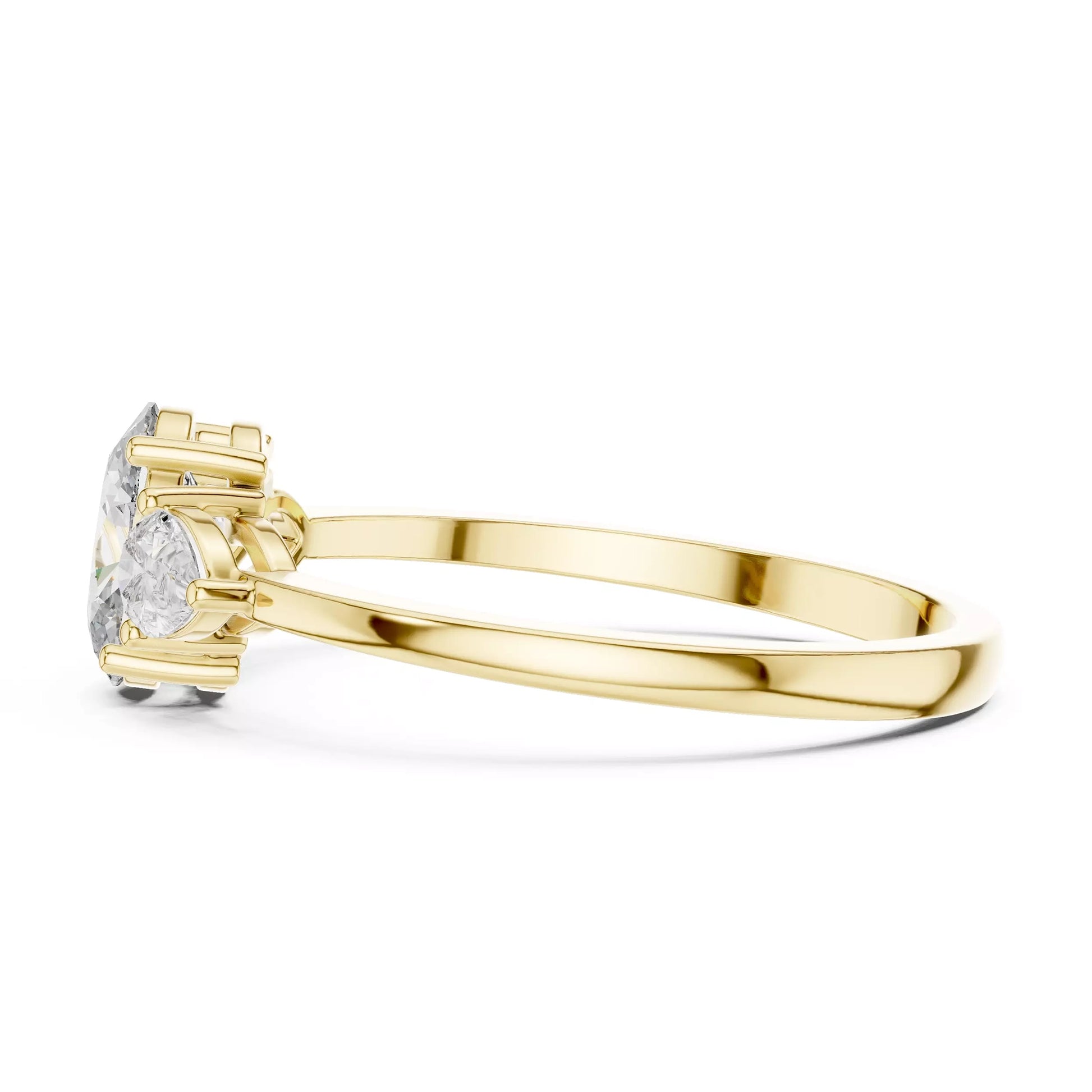 Oval and Pear Trilogy Ring