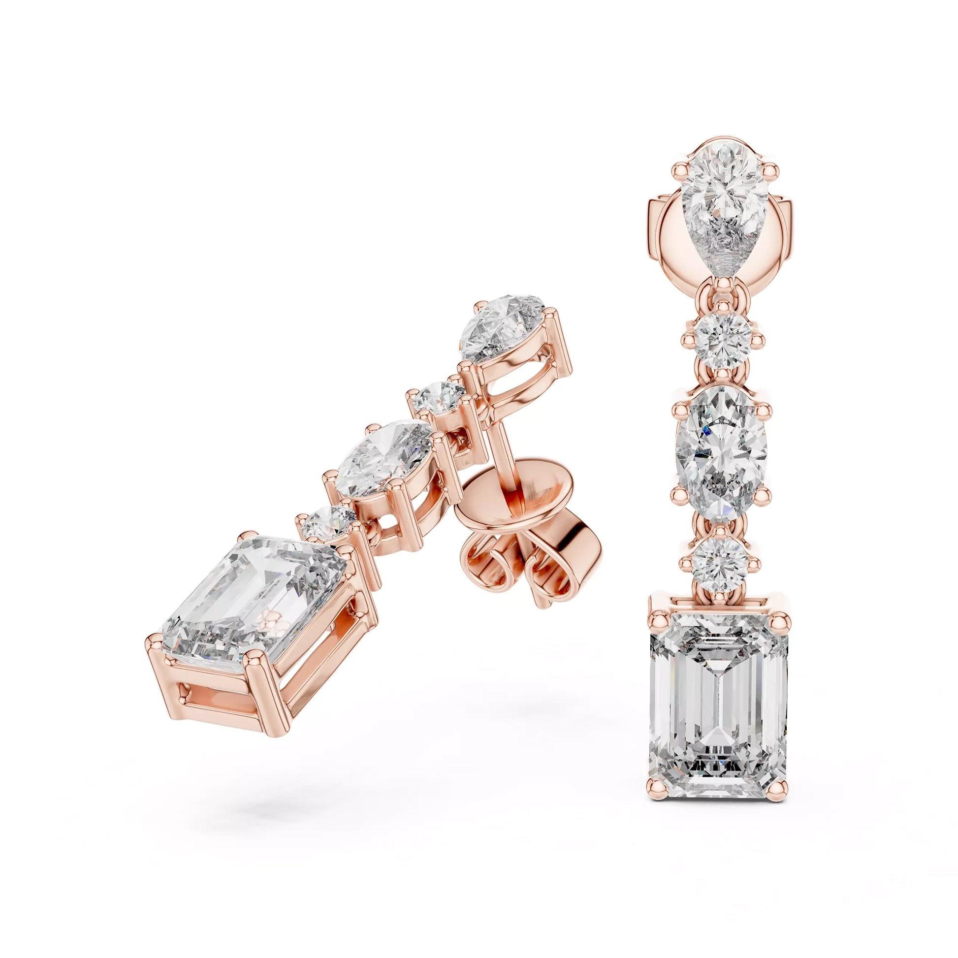 Multi Shape Drop Earrings