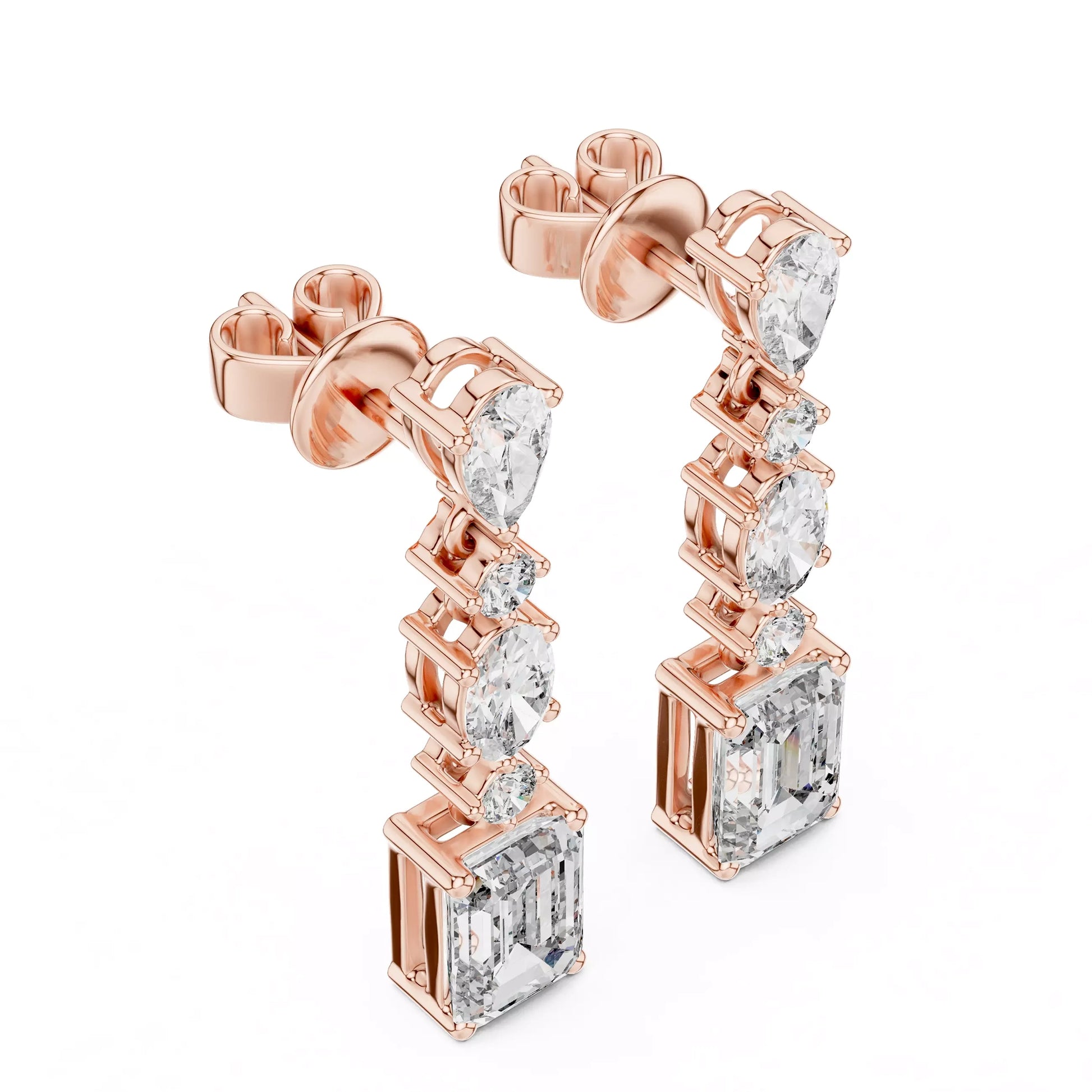 Multi Shape Drop Earrings