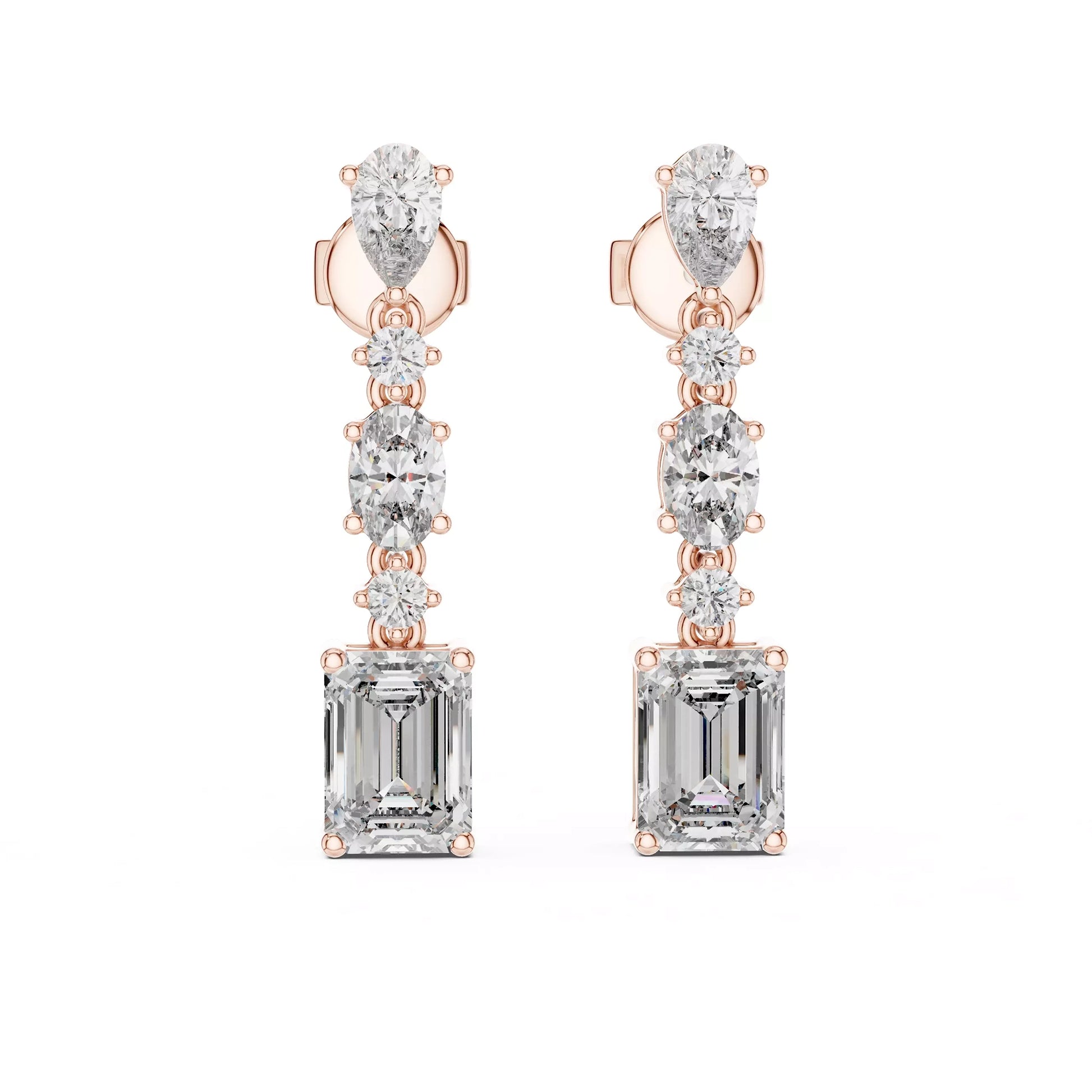 Multi Shape Drop Earrings