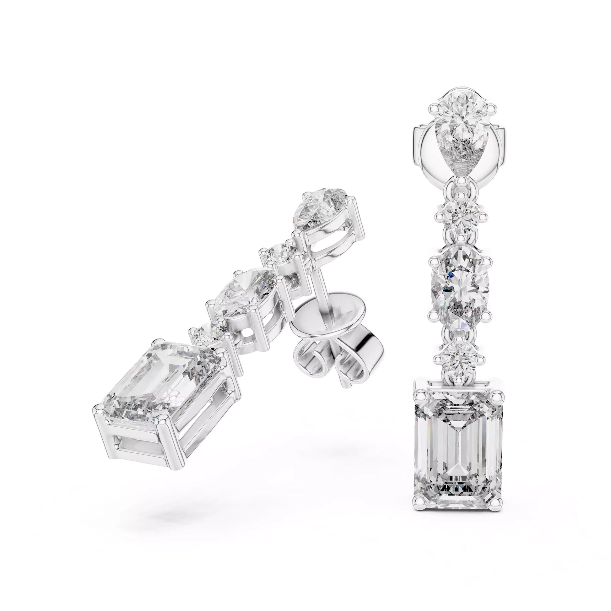 Multi Shape Drop Earrings