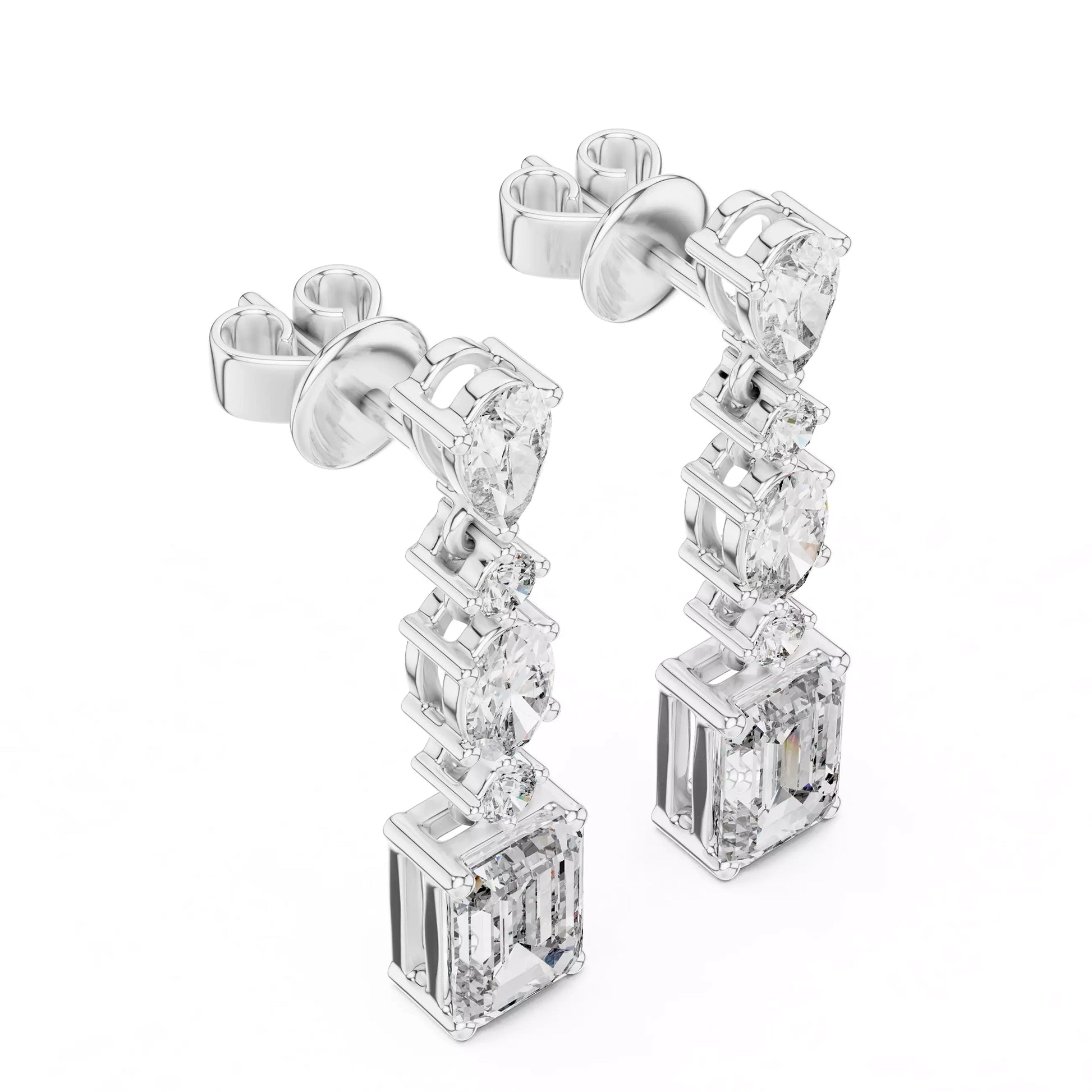 Multi Shape Drop Earrings