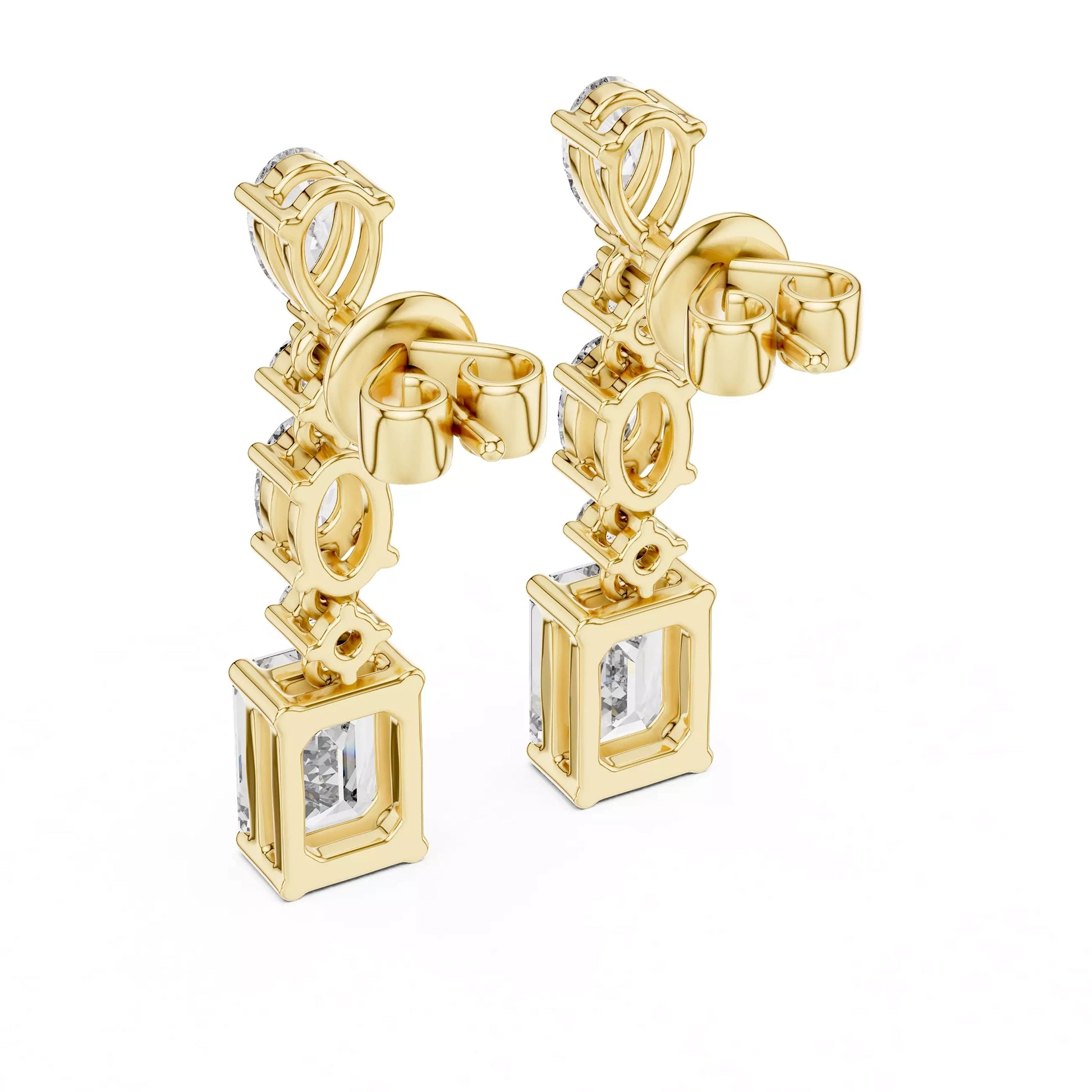 Multi Shape Drop Earrings