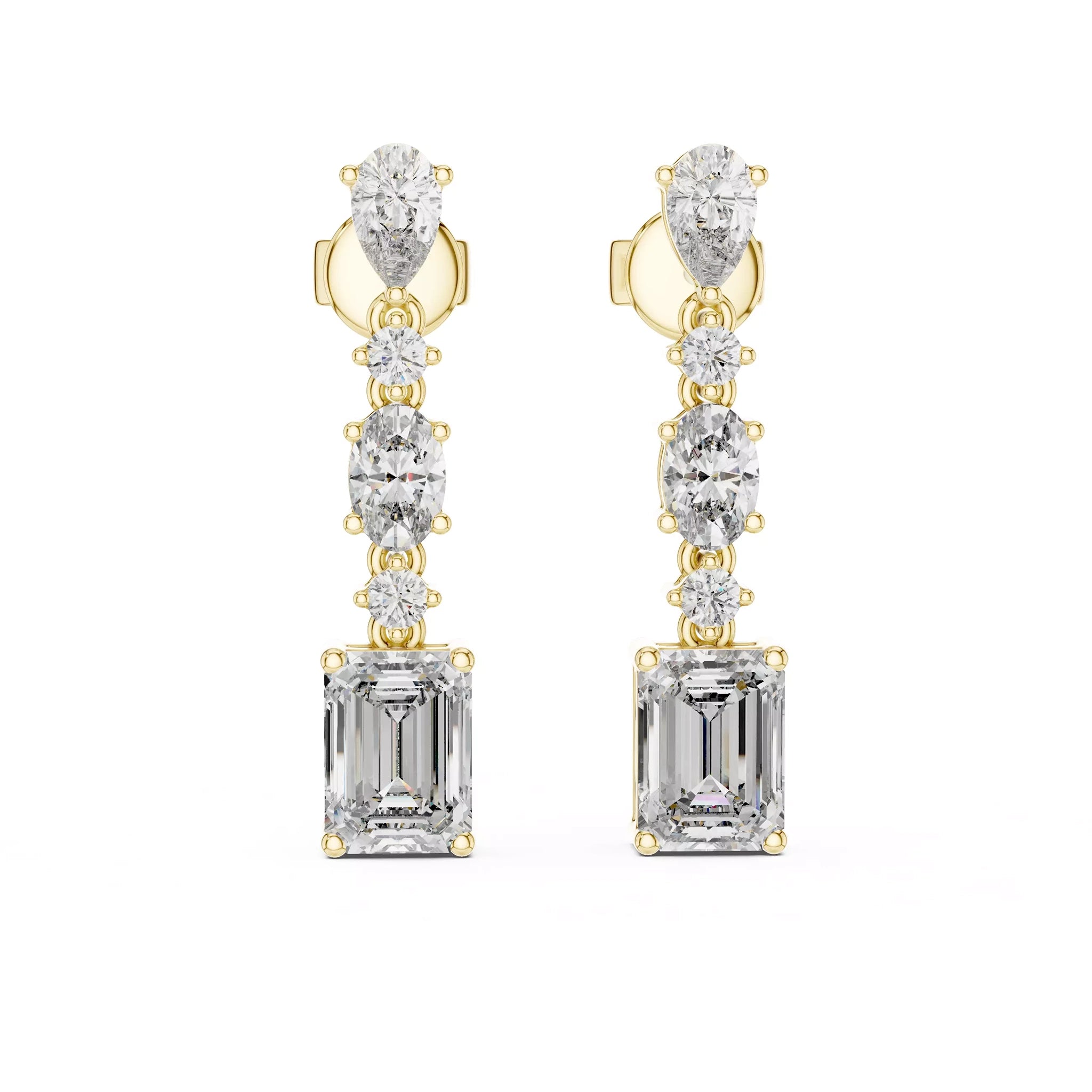Multi Shape Drop Earrings