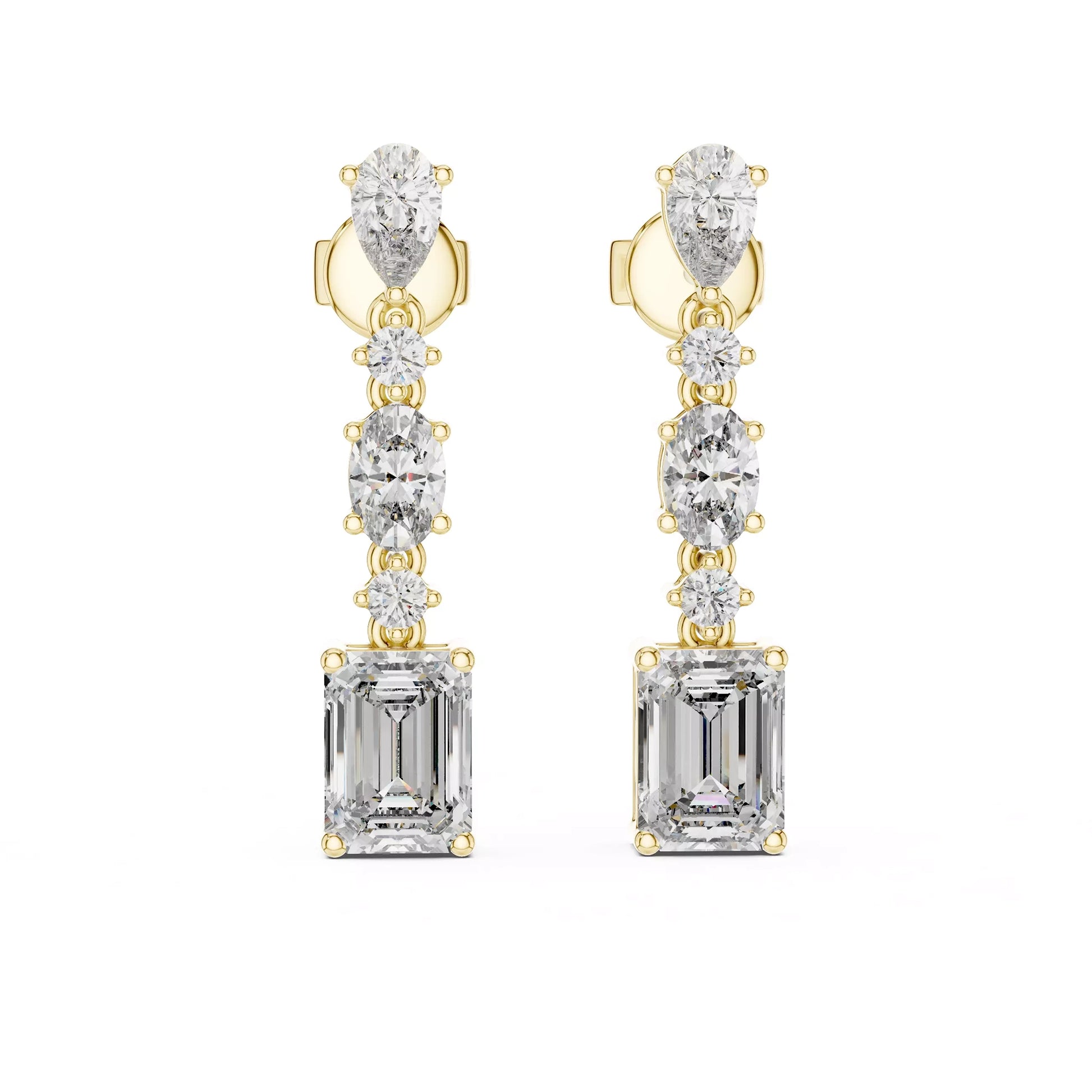 Multi Shape Drop Earrings