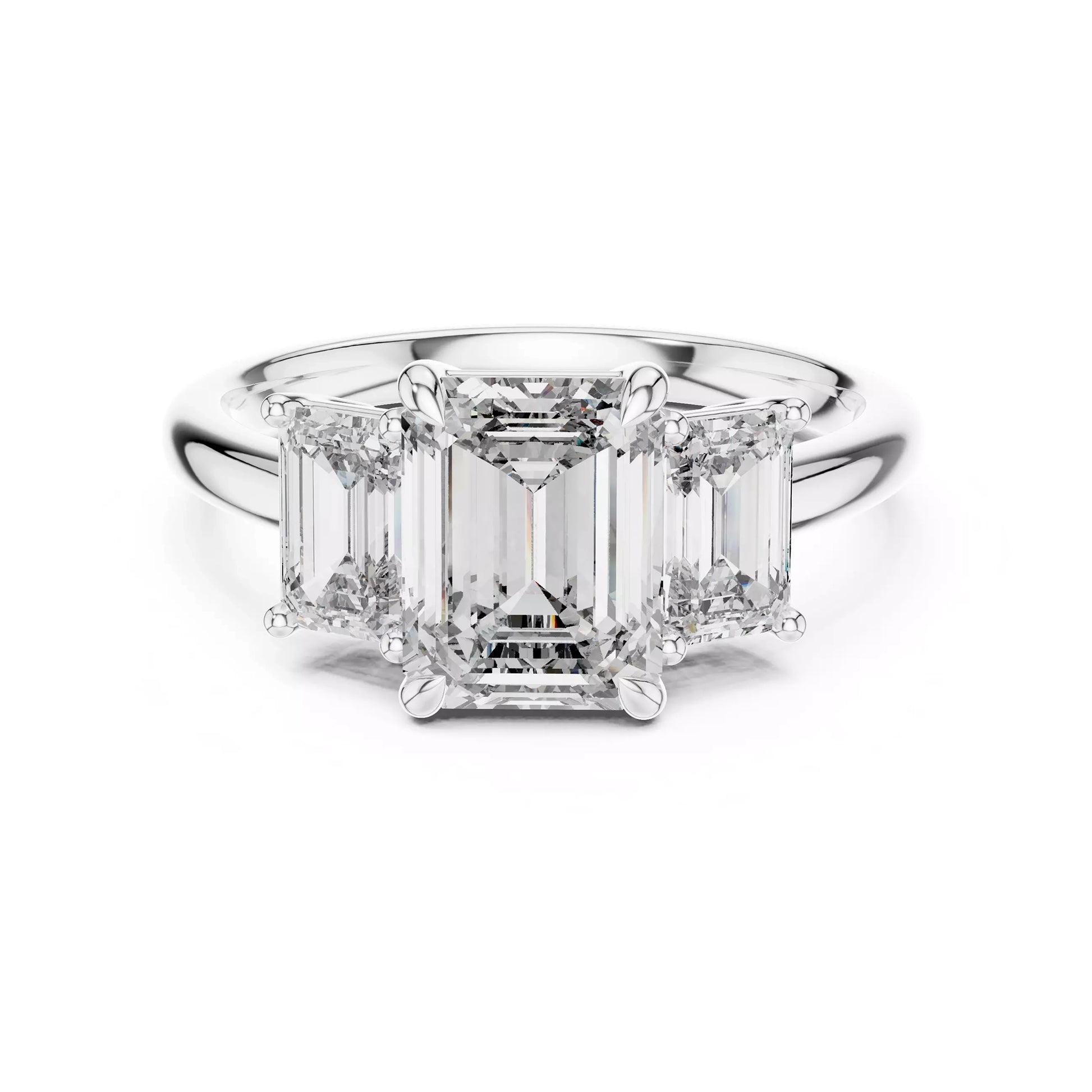 Emerald Trilogy Ring