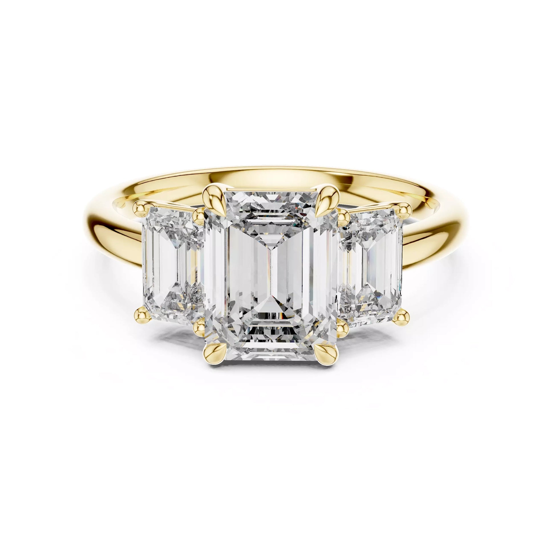 Emerald Trilogy Ring