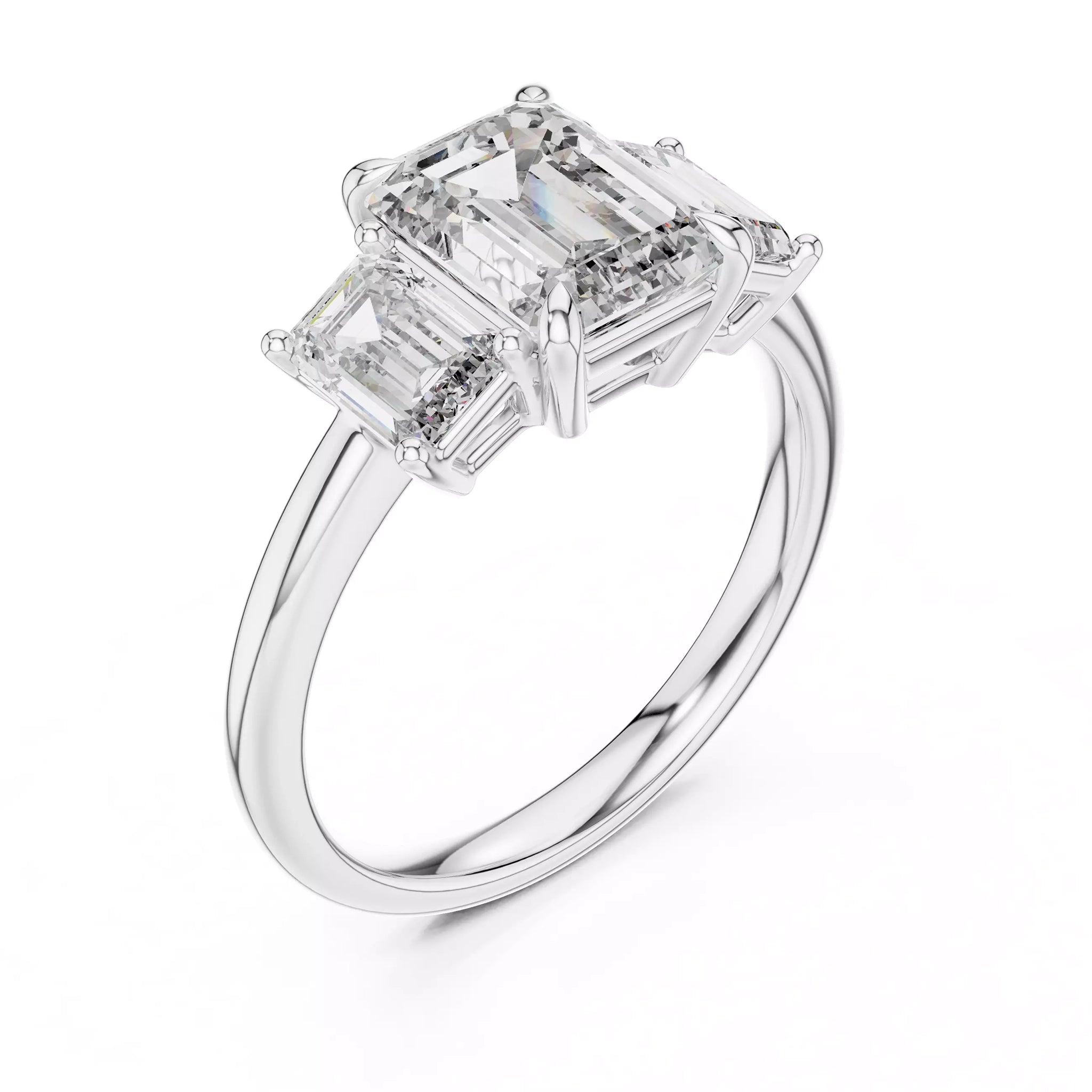 Emerald Trilogy Ring