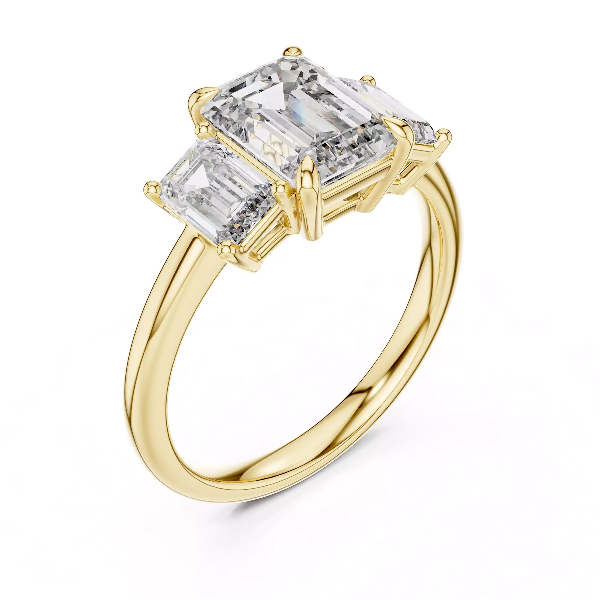 Emerald Trilogy Ring