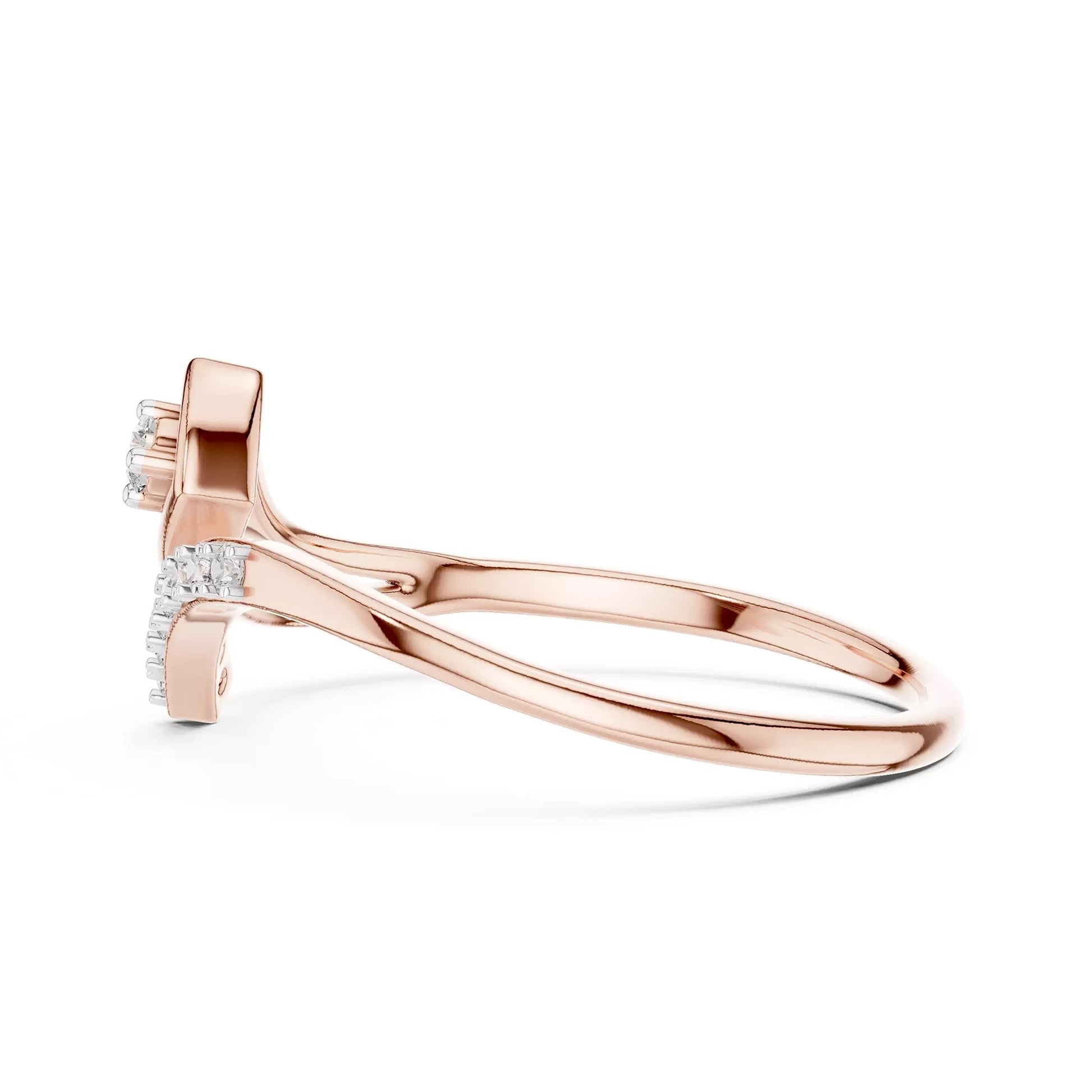 Pinky Wave Slim Ring