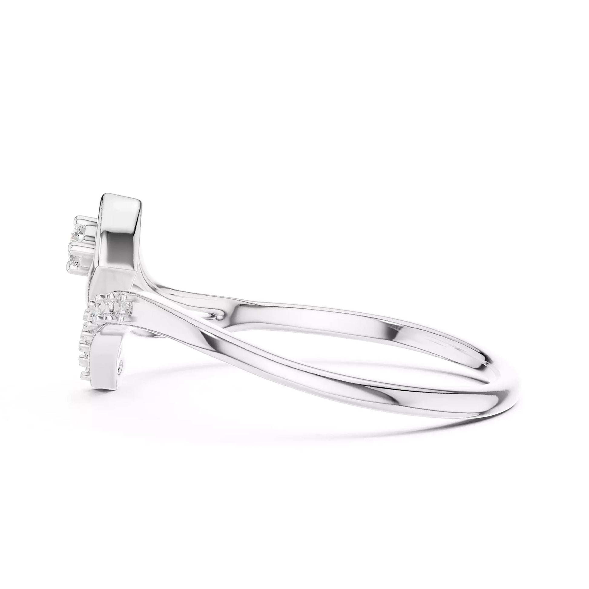 Pinky Wave Slim Ring