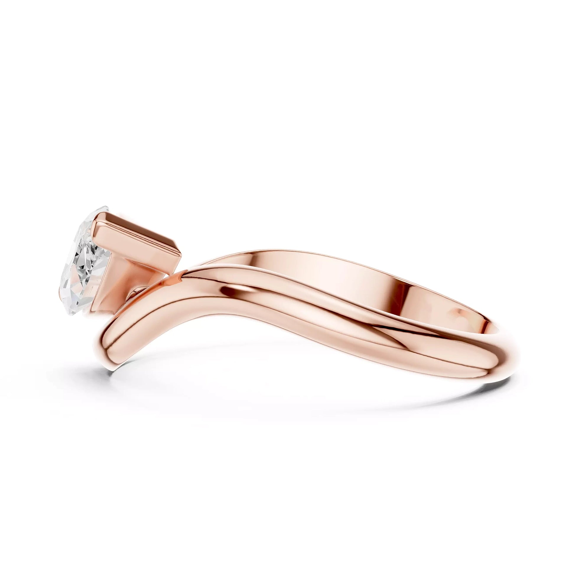 Pinky Marquise Open Ring