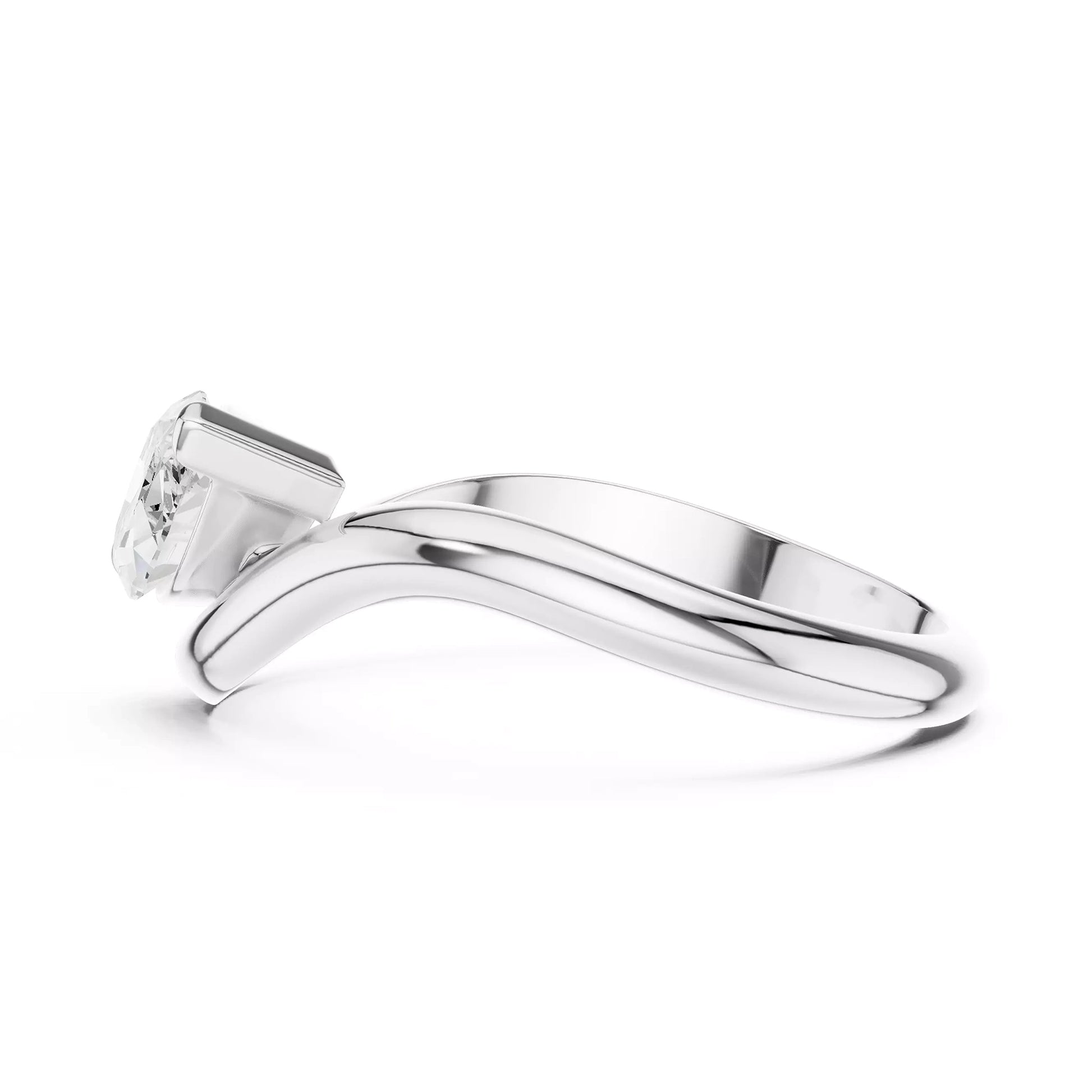 Pinky Marquise Open Ring