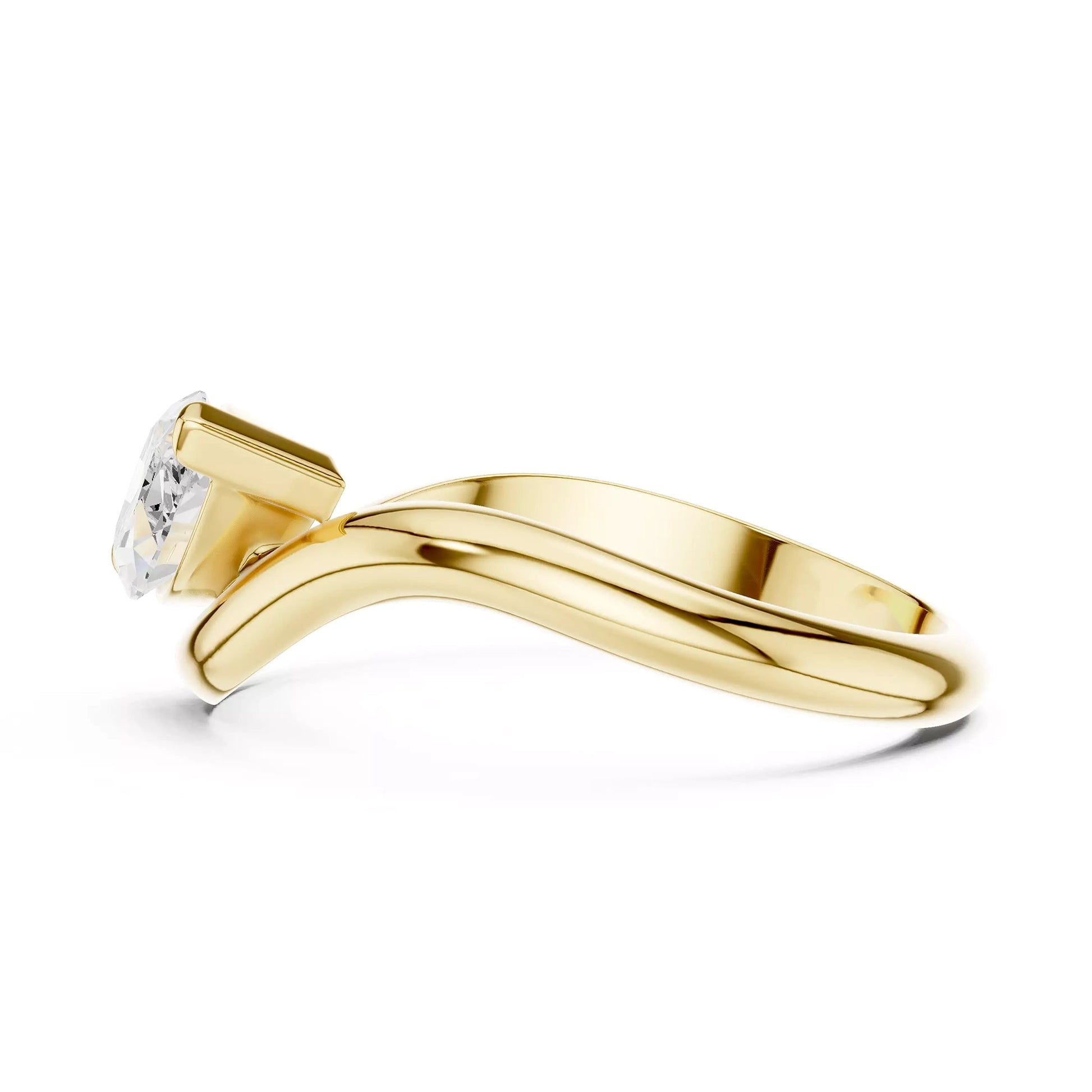 Pinky Marquise Open Ring