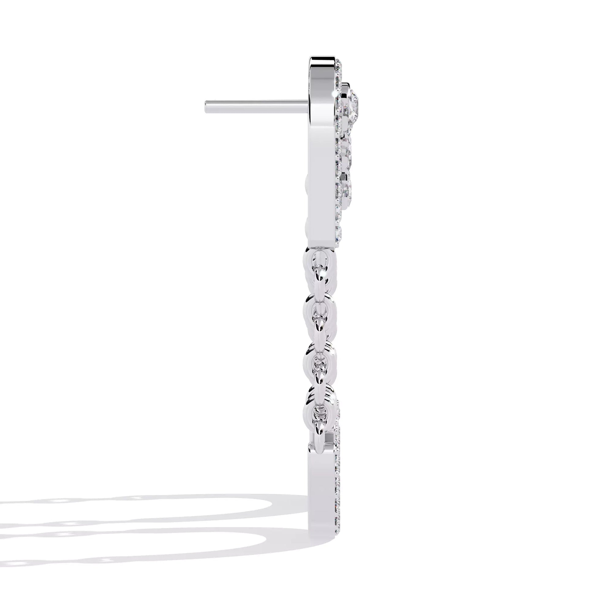 Dual Chain Drop Earrings