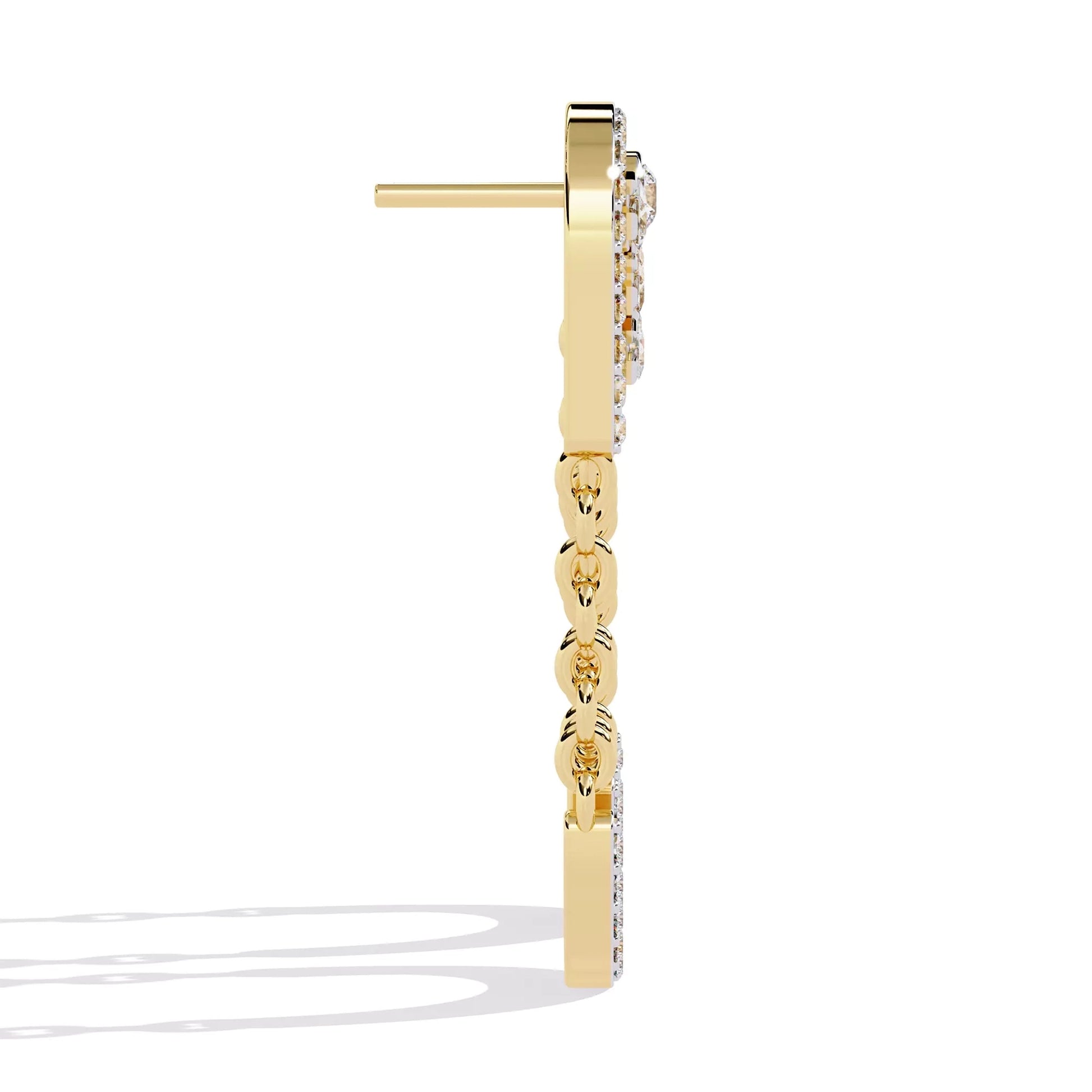 Dual Chain Drop Earrings