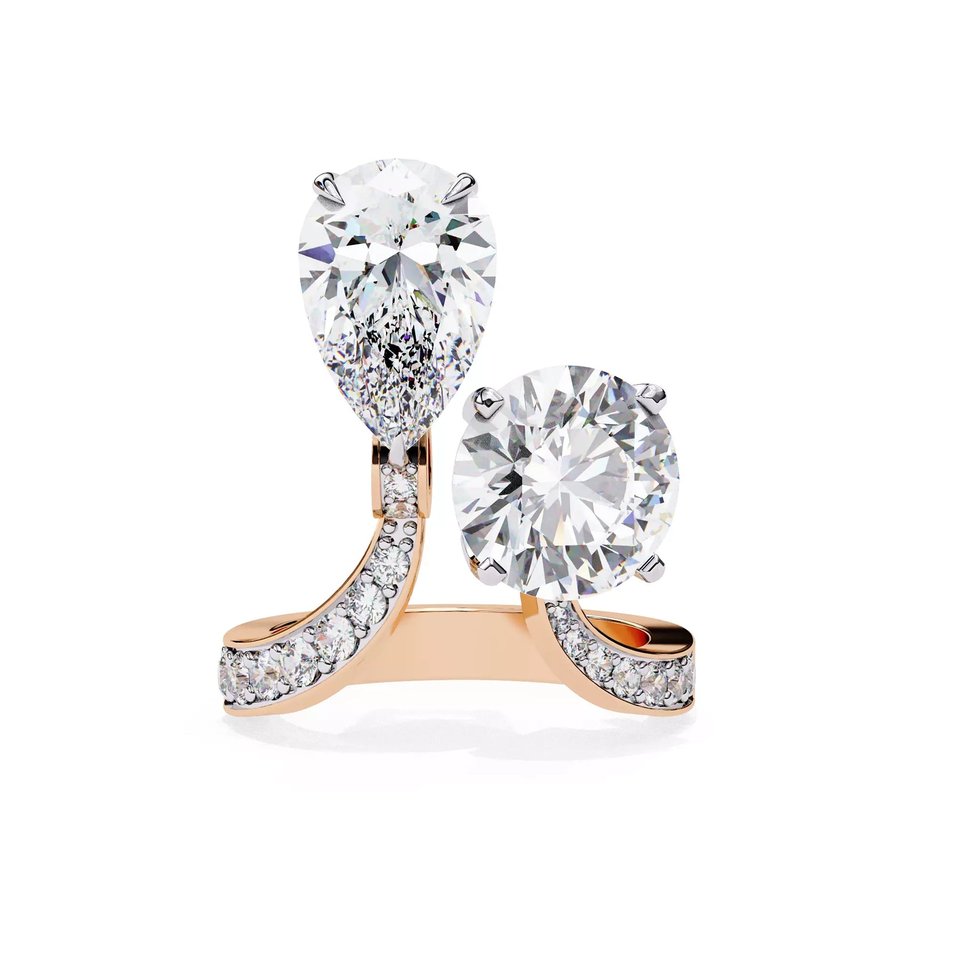 Dual Ring Pear and Round