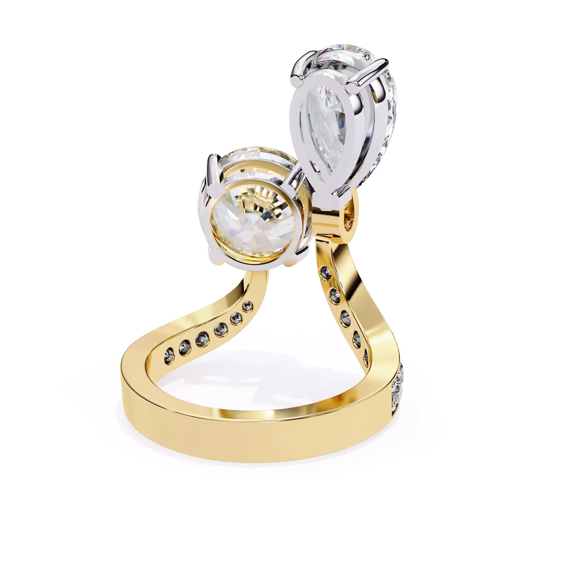 Dual Ring Pear and Round
