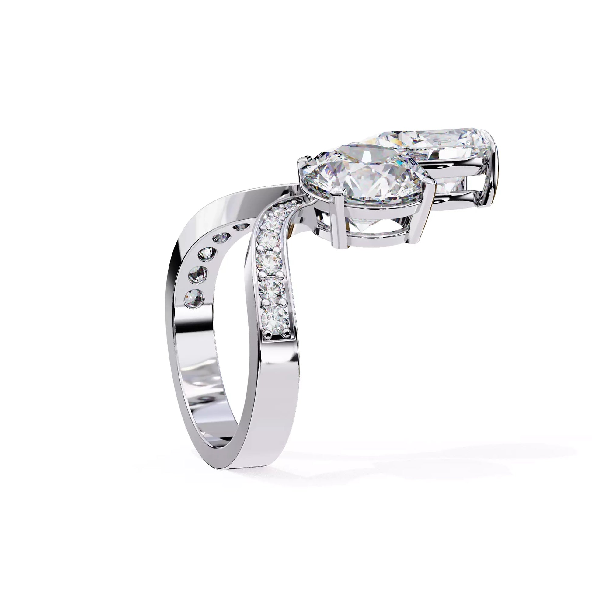 Dual Ring Pear and Round