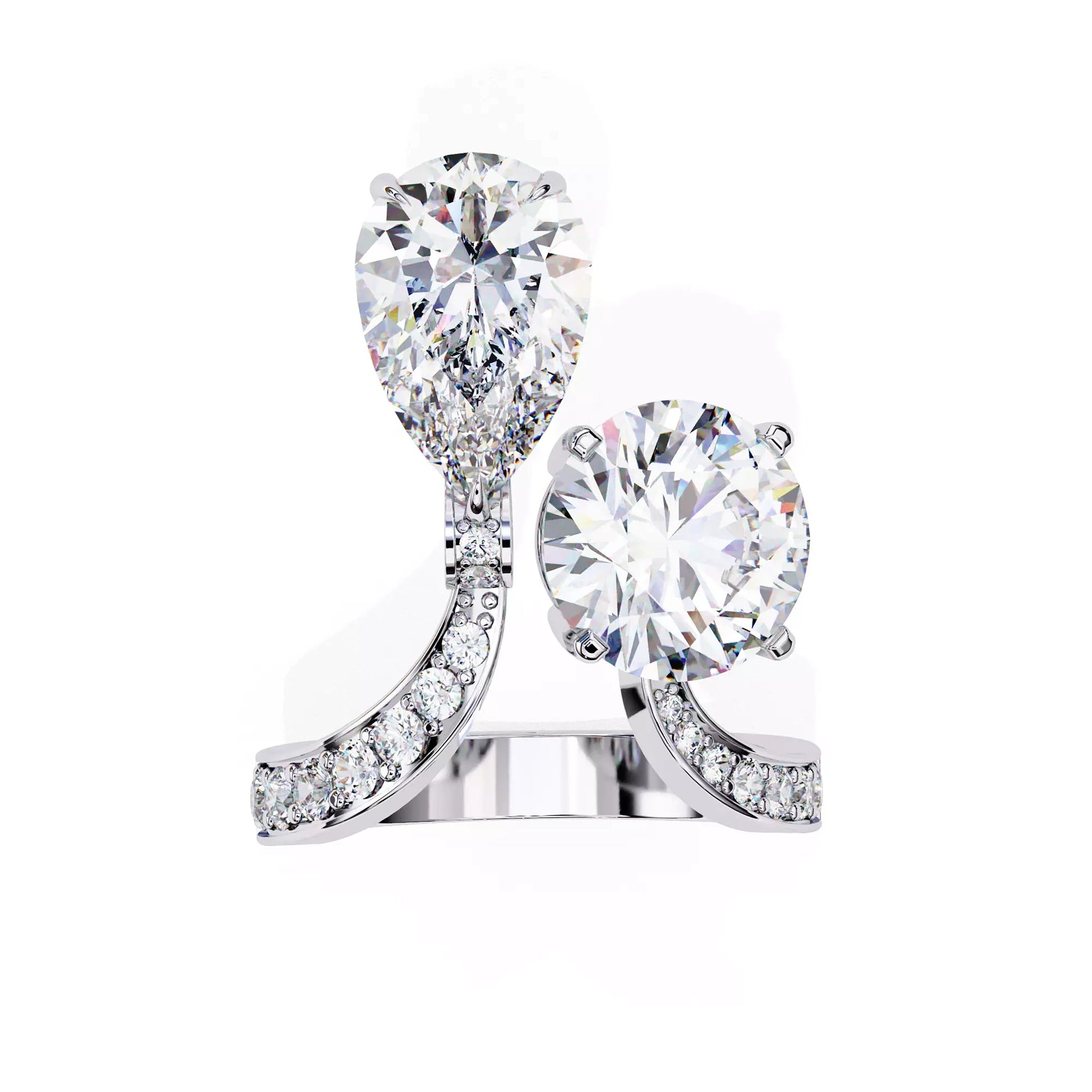 Dual Ring Pear and Round