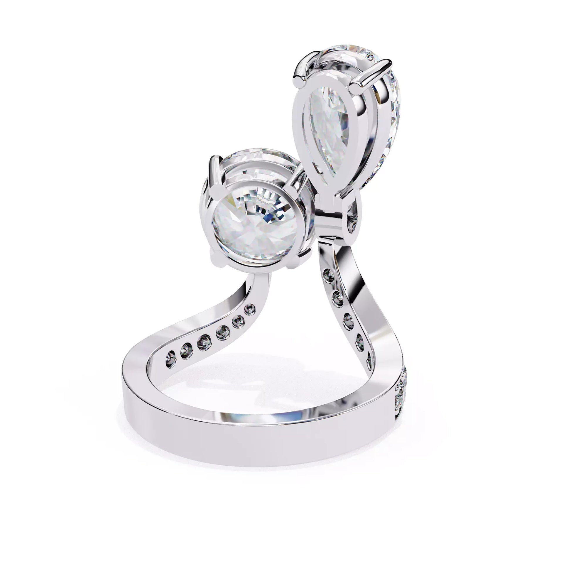 Dual Ring Pear and Round