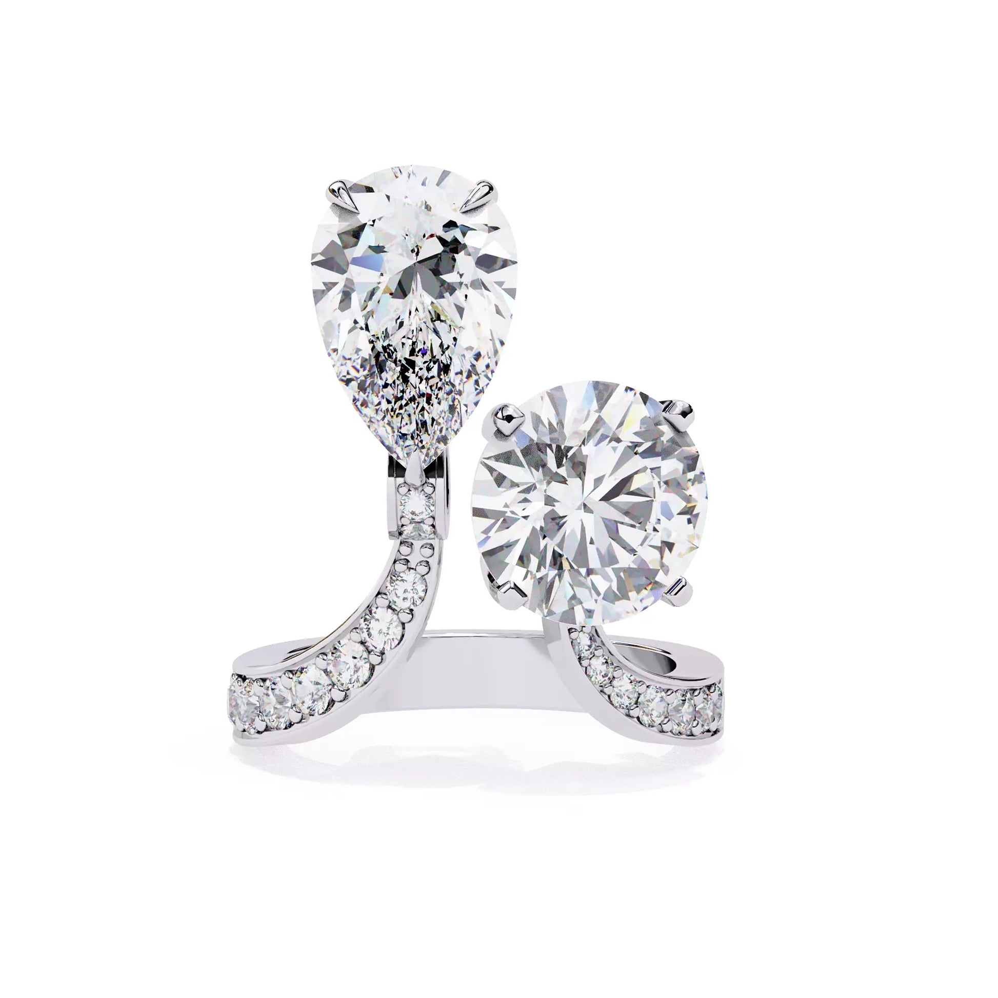 Dual Ring Pear and Round