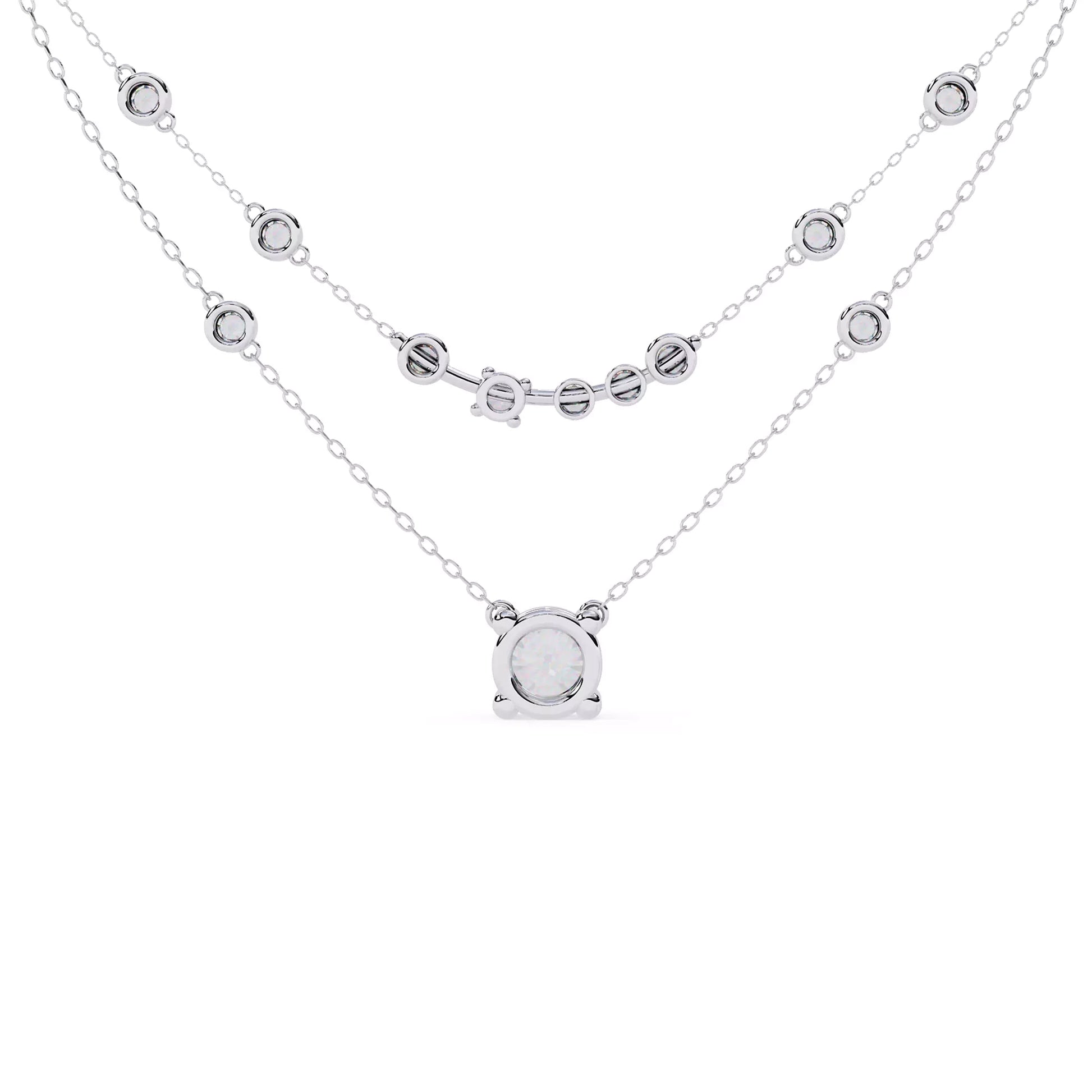 Layered Multi Stone Necklace