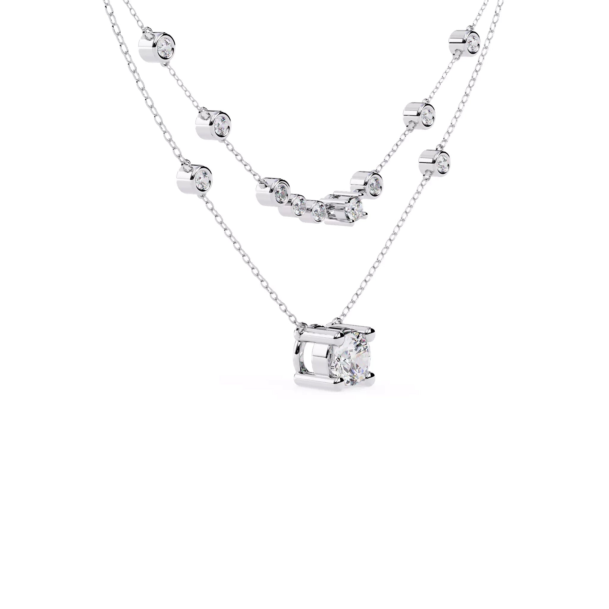 Layered Multi Stone Necklace