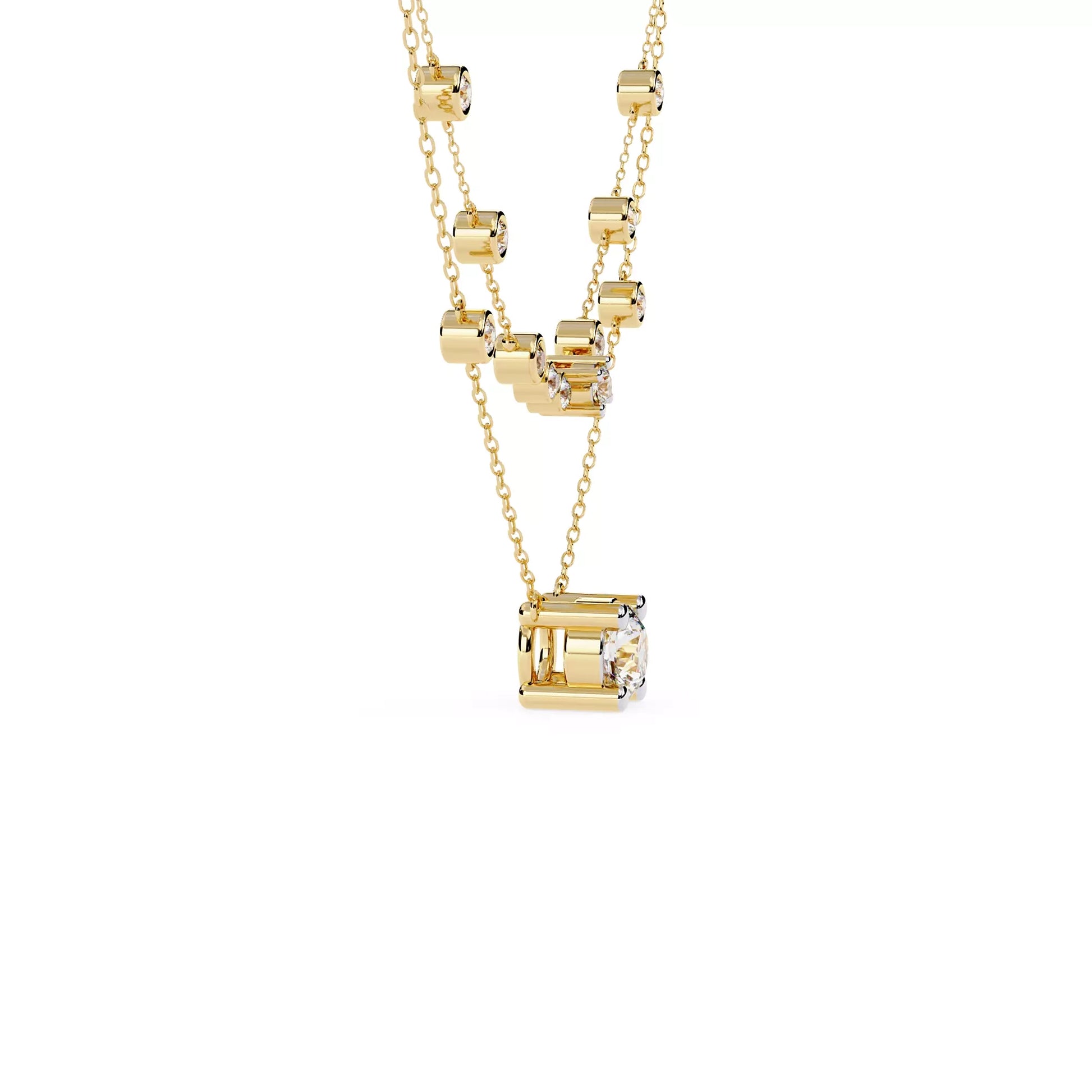 Layered Multi Stone Necklace