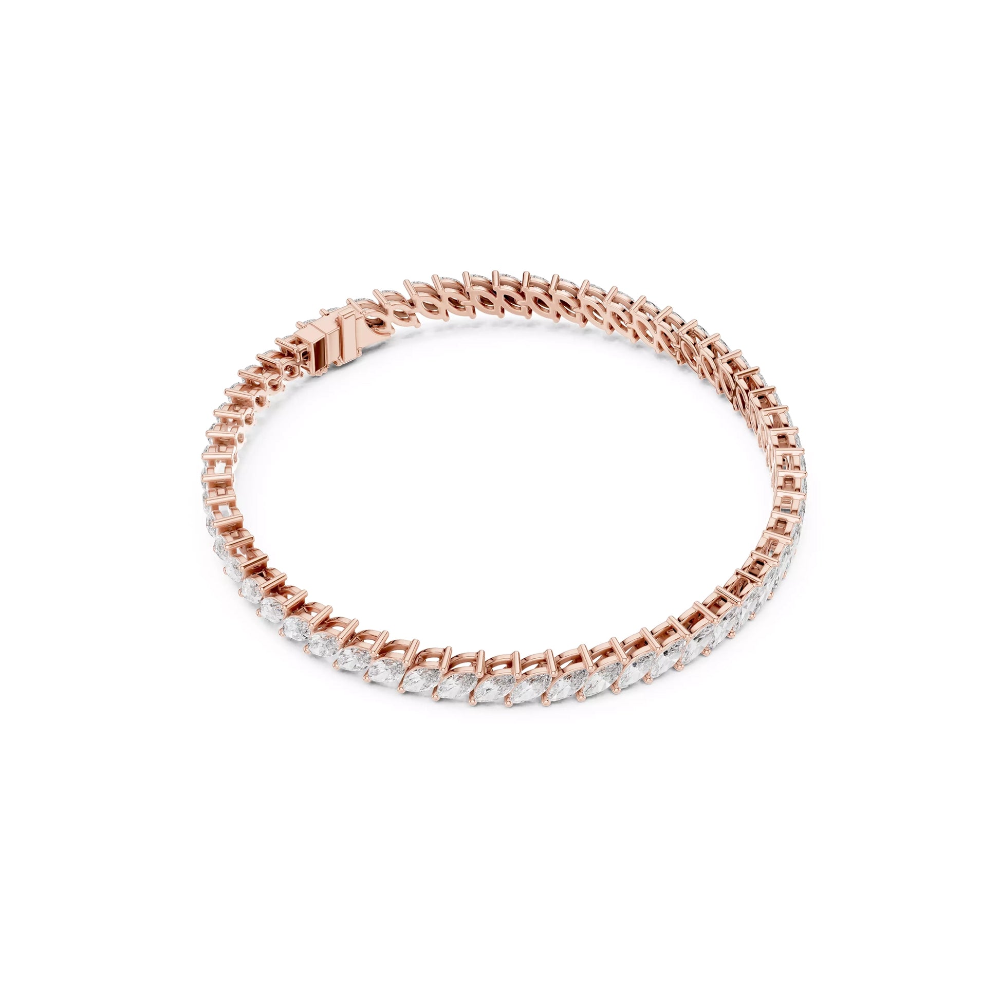 Marquise Diagonal Tennis Bracelet