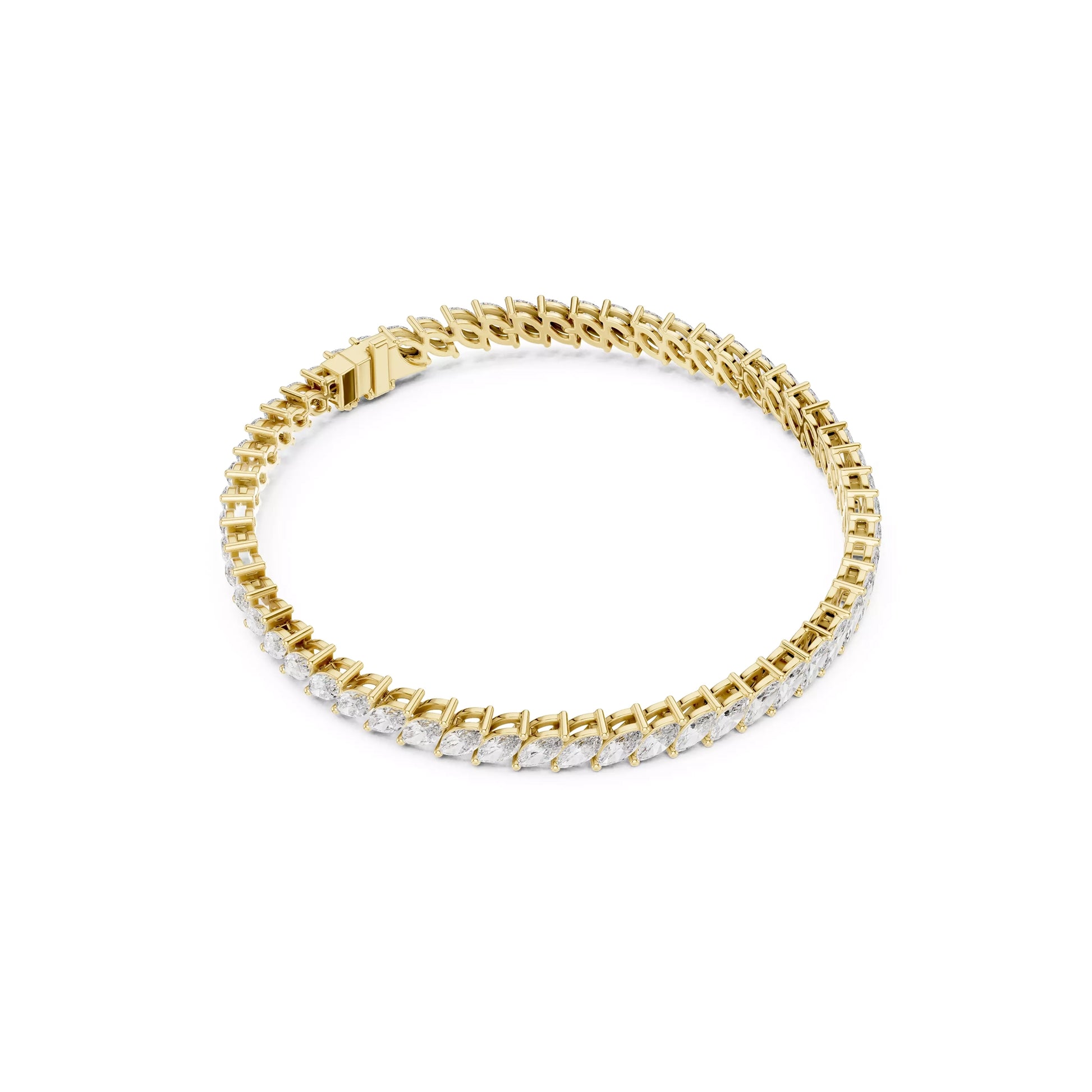 Marquise Diagonal Tennis Bracelet