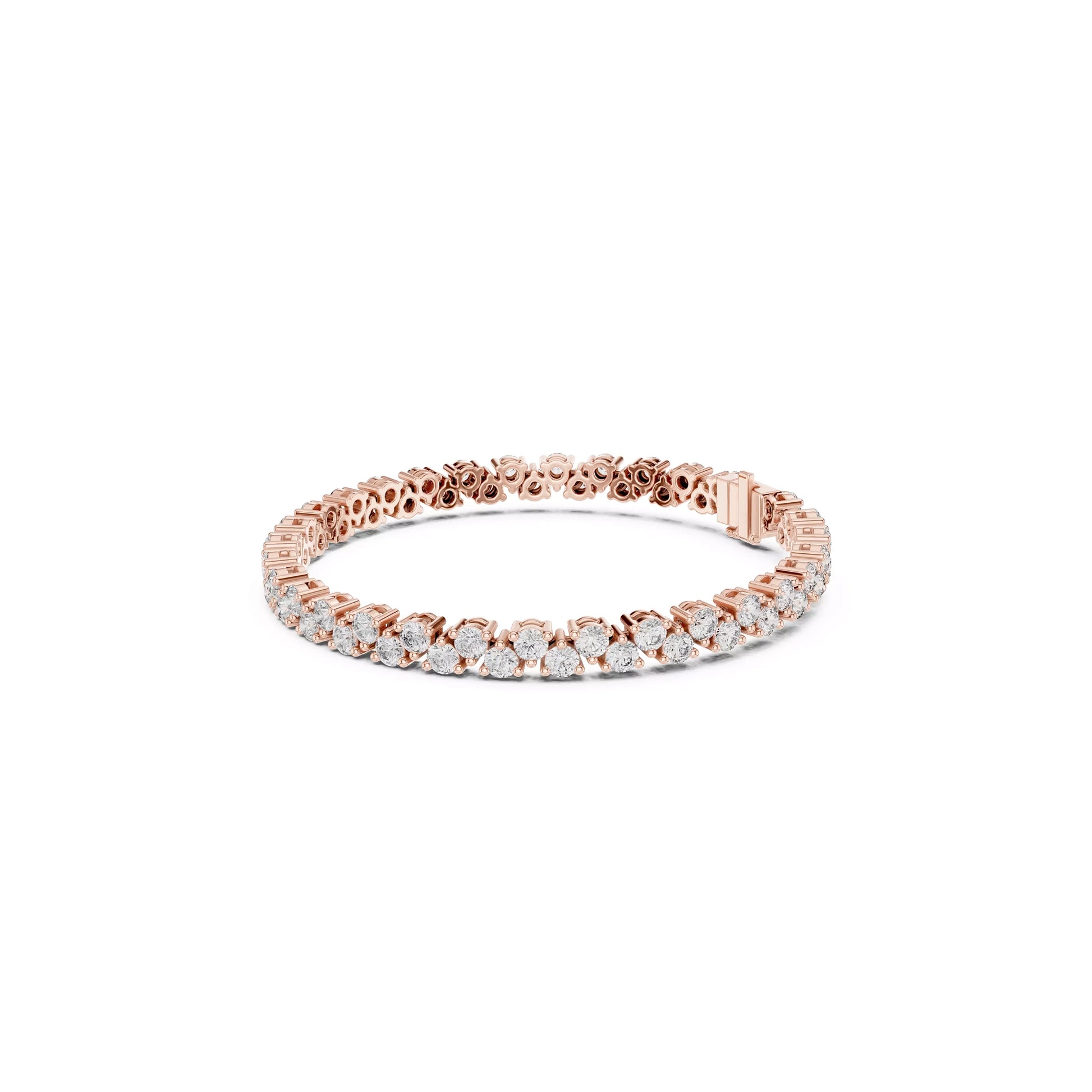 Two Layer Round Tennis Bracelet