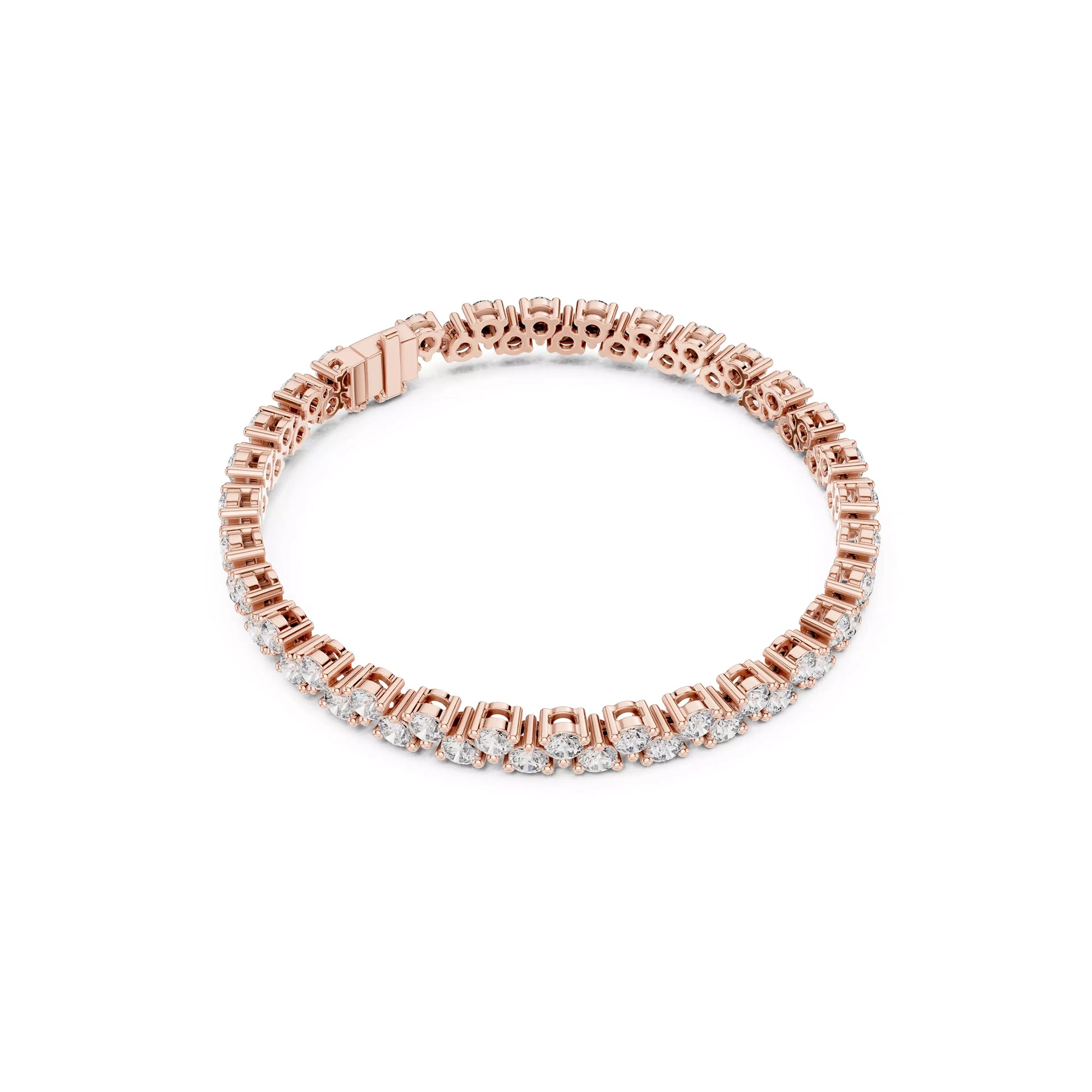 Two Layer Round Tennis Bracelet