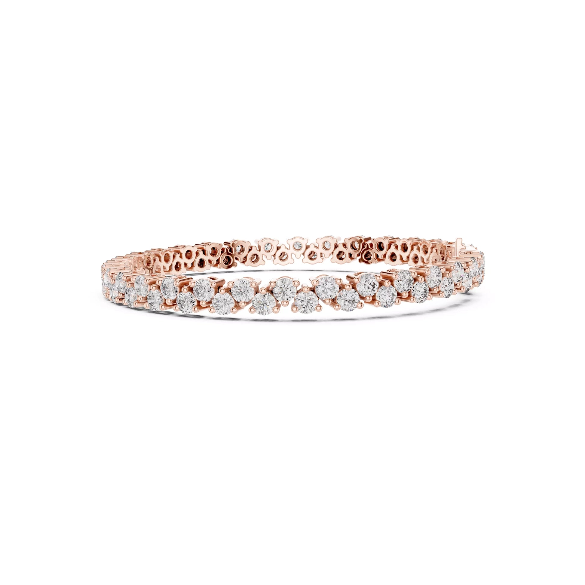 Two Layer Round Tennis Bracelet