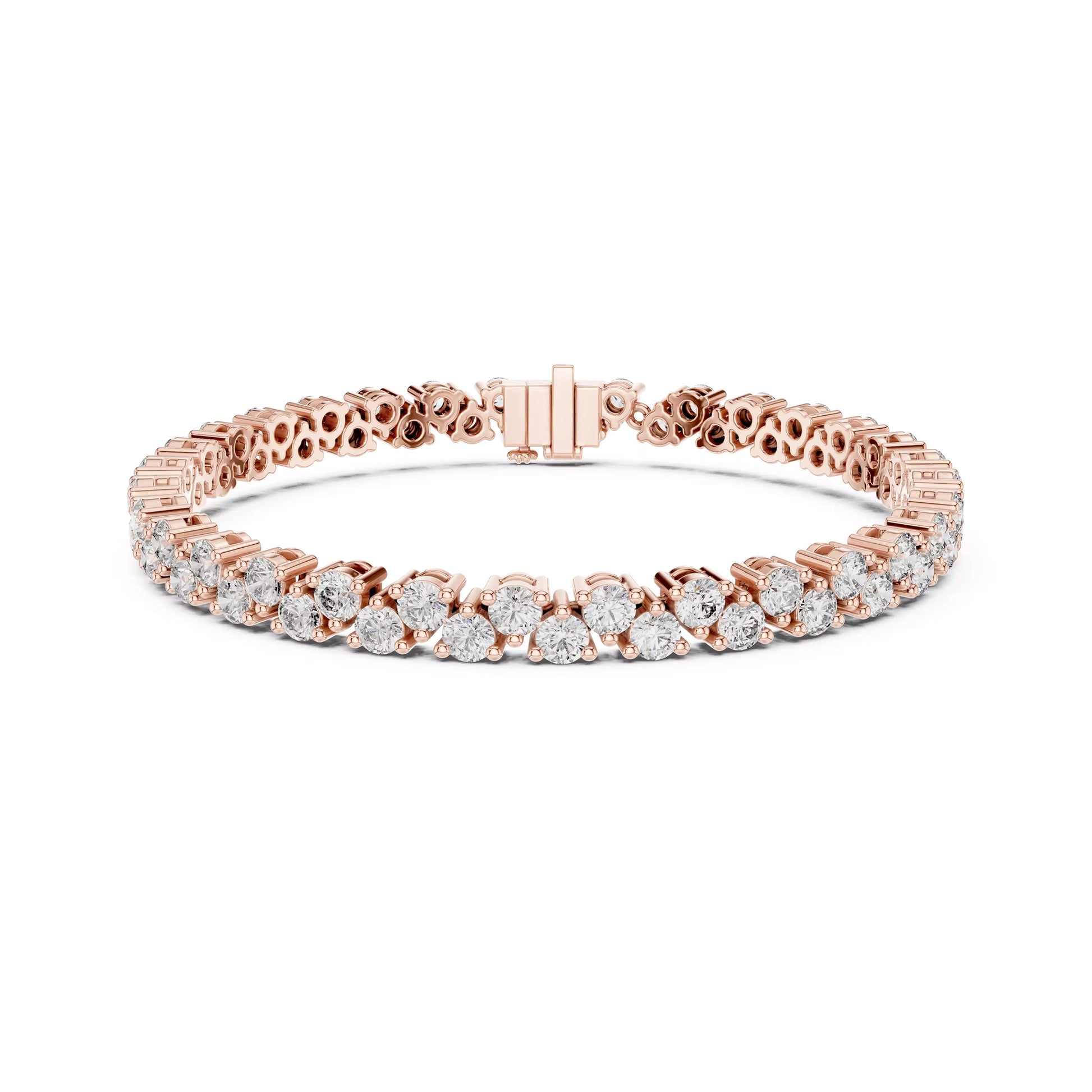 Two Layer Round Tennis Bracelet
