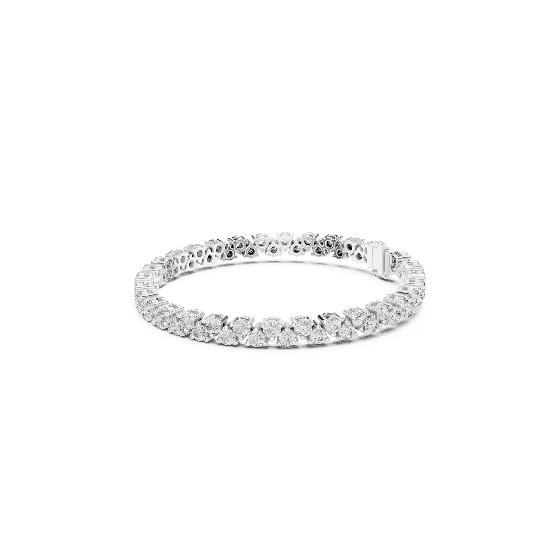 Two Layer Round Tennis Bracelet