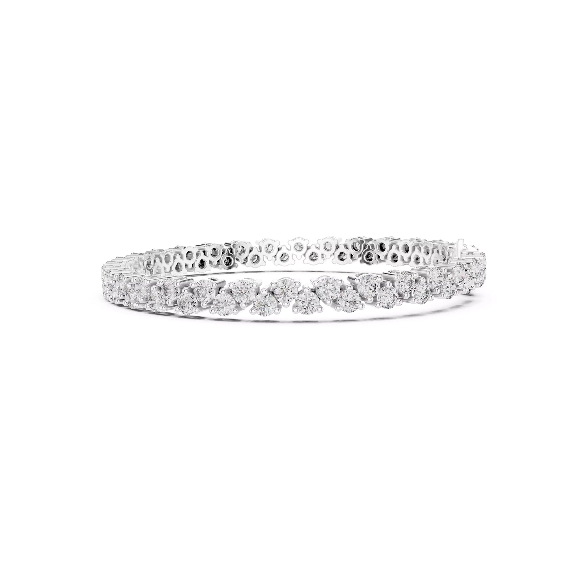 Two Layer Round Tennis Bracelet