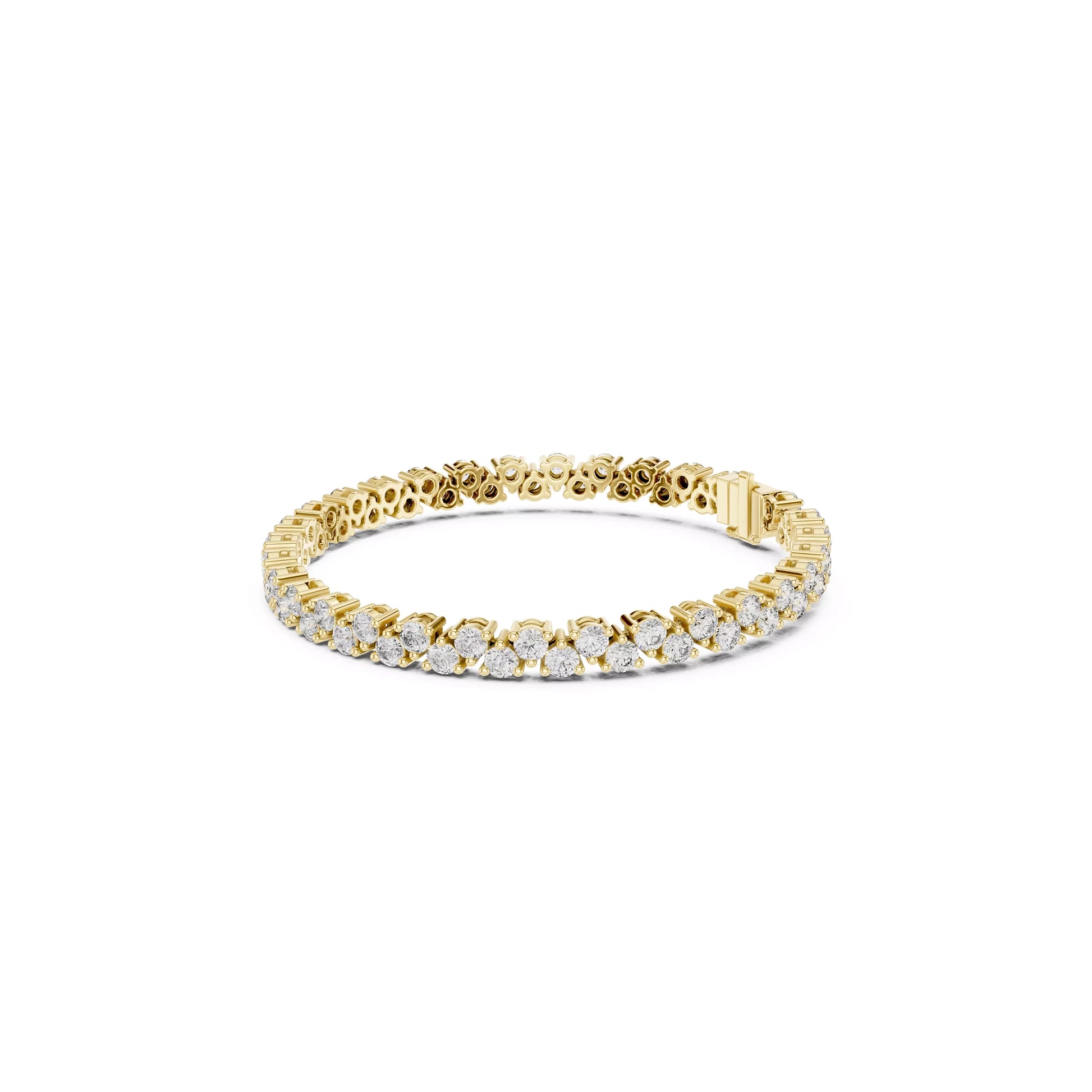 Two Layer Round Tennis Bracelet
