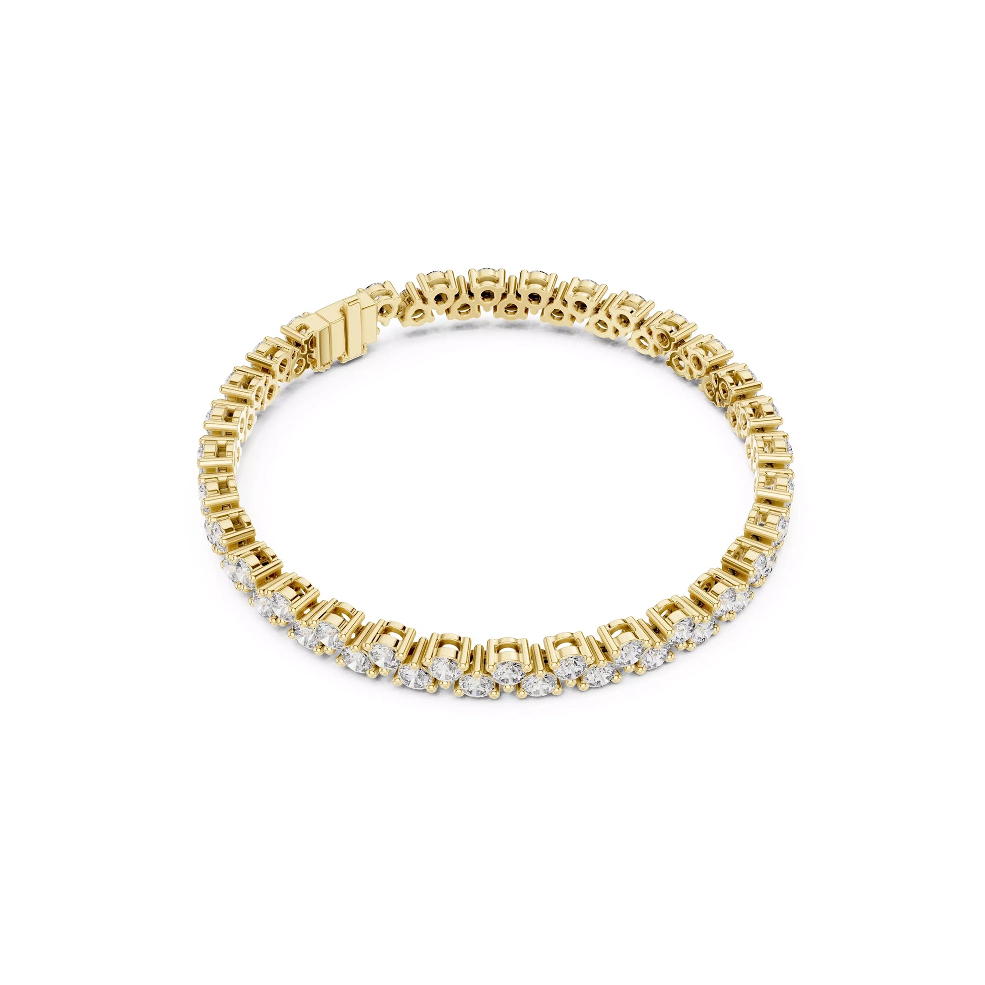 Two Layer Round Tennis Bracelet
