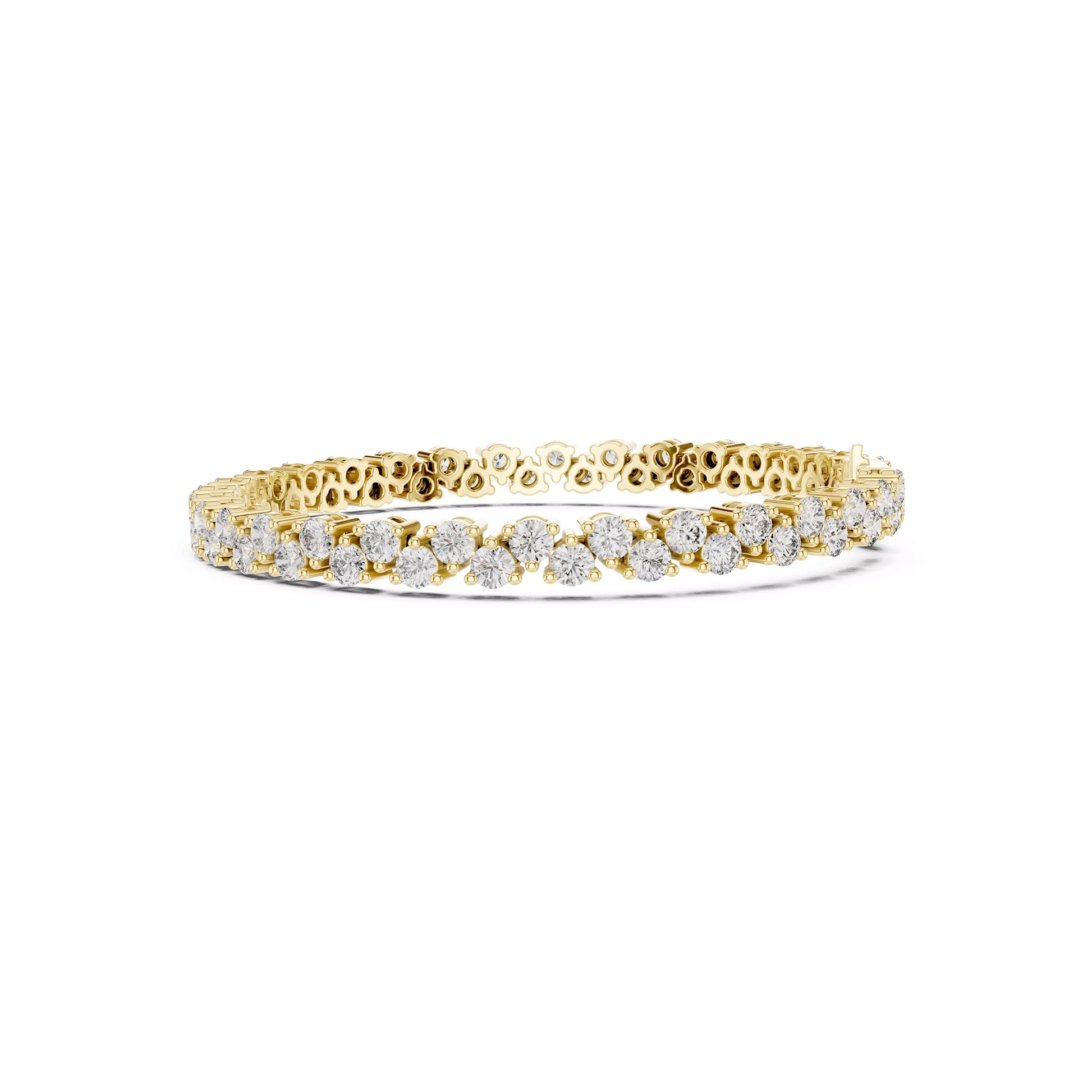 Two Layer Round Tennis Bracelet
