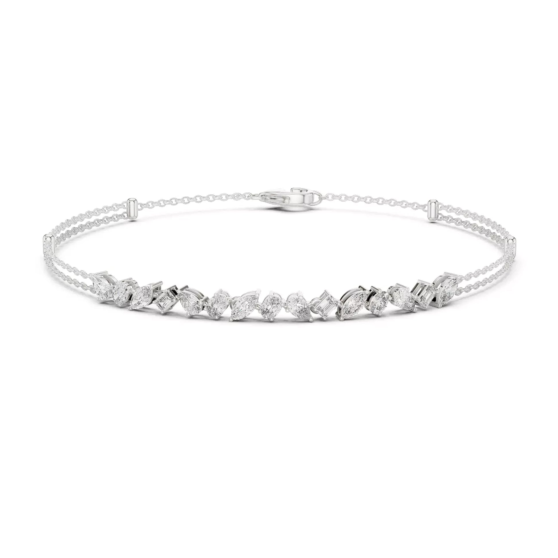 Multi Shape Chain Bracelet